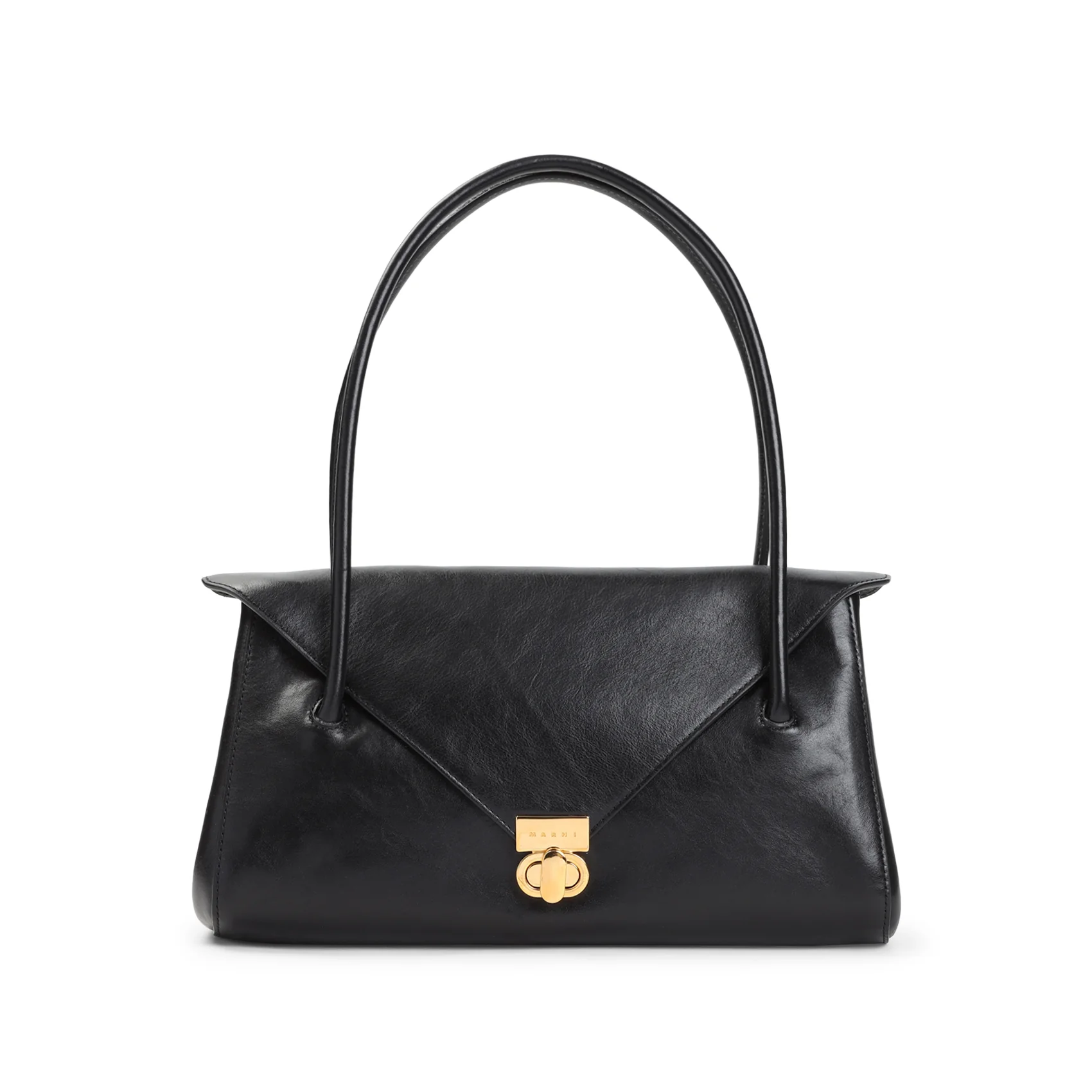Marni Calf Leather Mini Shoulder Bag with Dimensions 32cm x 17cm x 12cm - Image 2