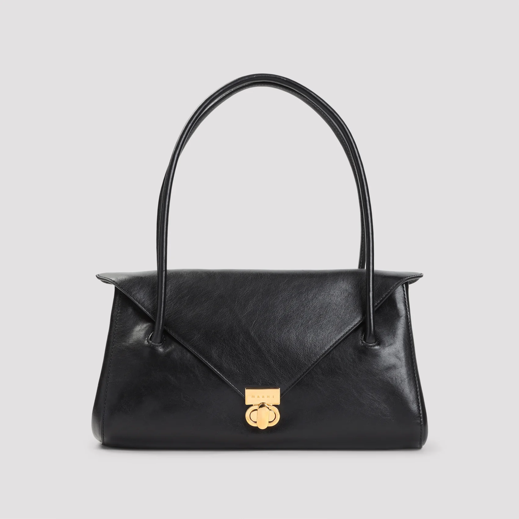 Marni Calf Leather Mini Shoulder Bag with Dimensions 32cm x 17cm x 12cm - Image 3