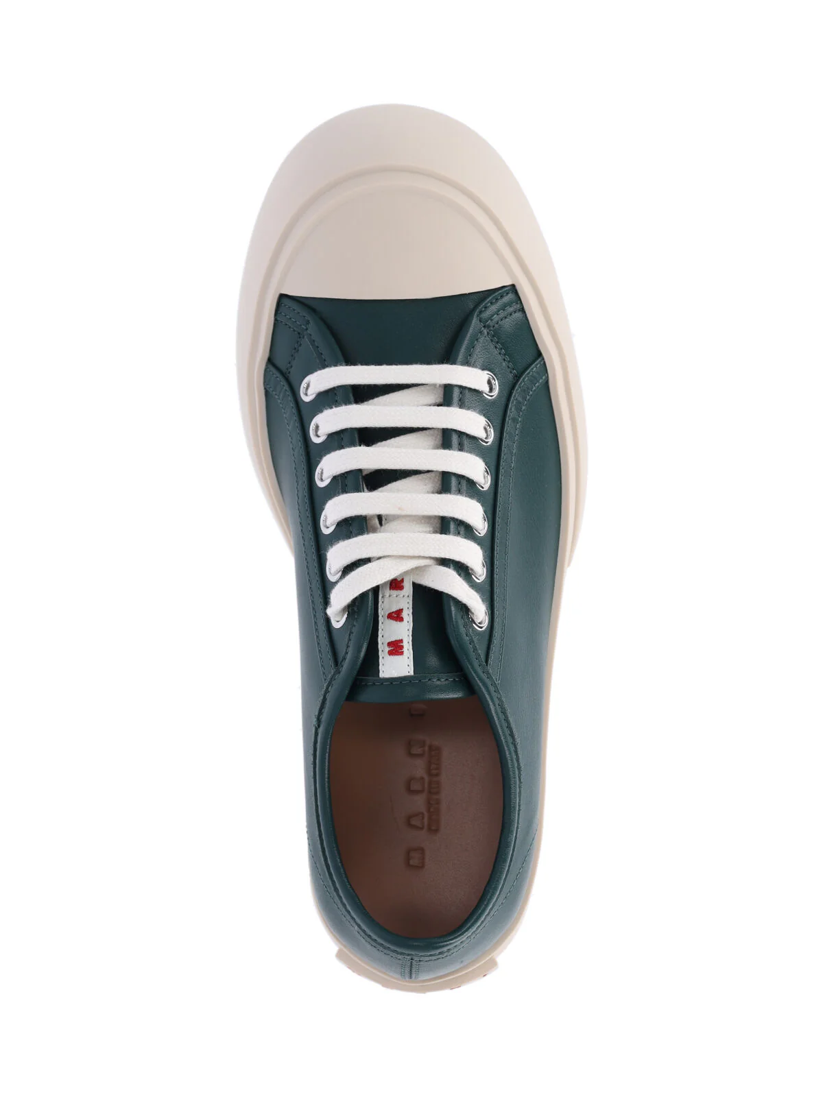 Marni Calf Leather Sneakers with Rubber Sole - Image 5