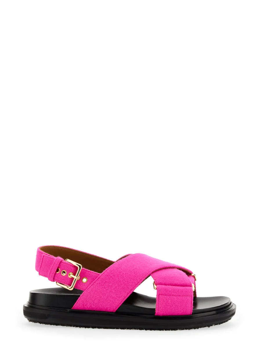 MARNI Fussbett Sandal in Leather