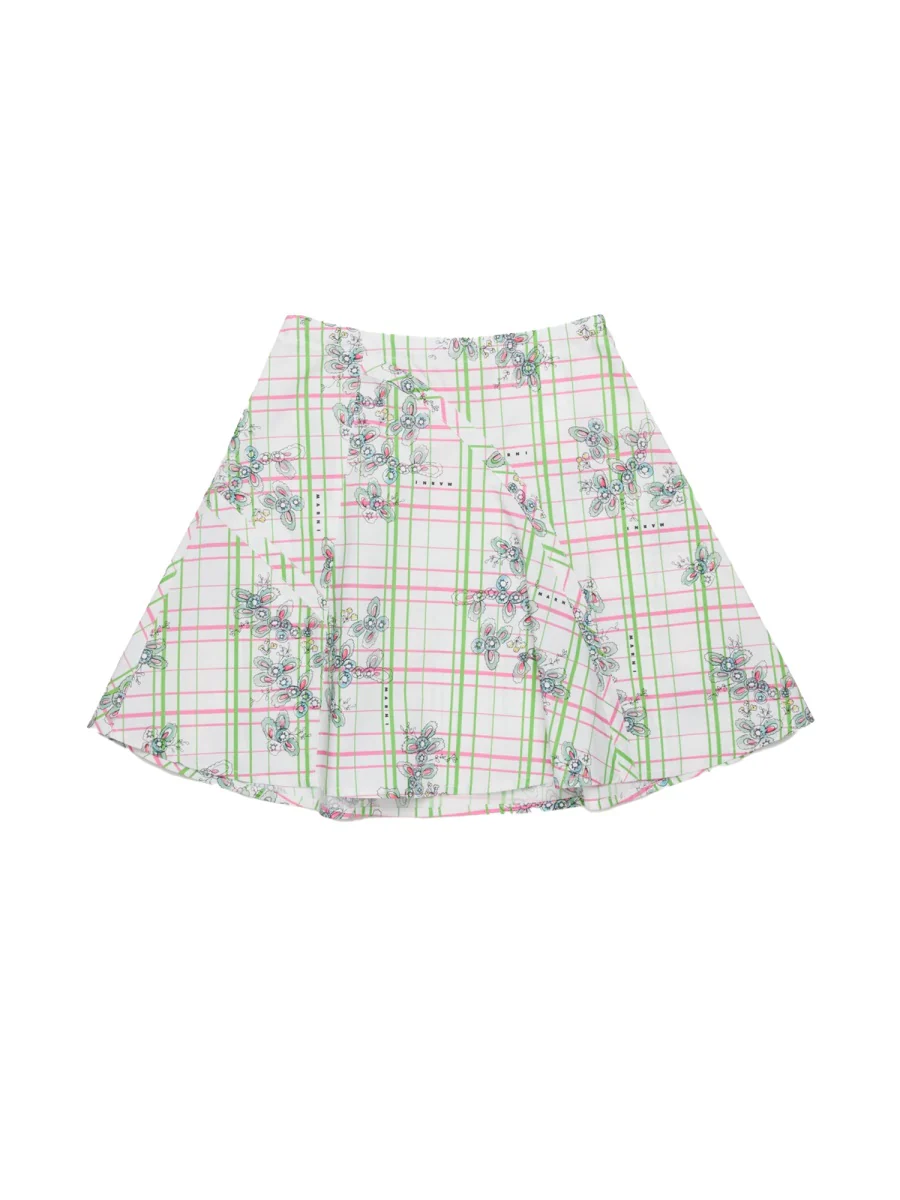 Marni Kids' Mini Cotton Skirt