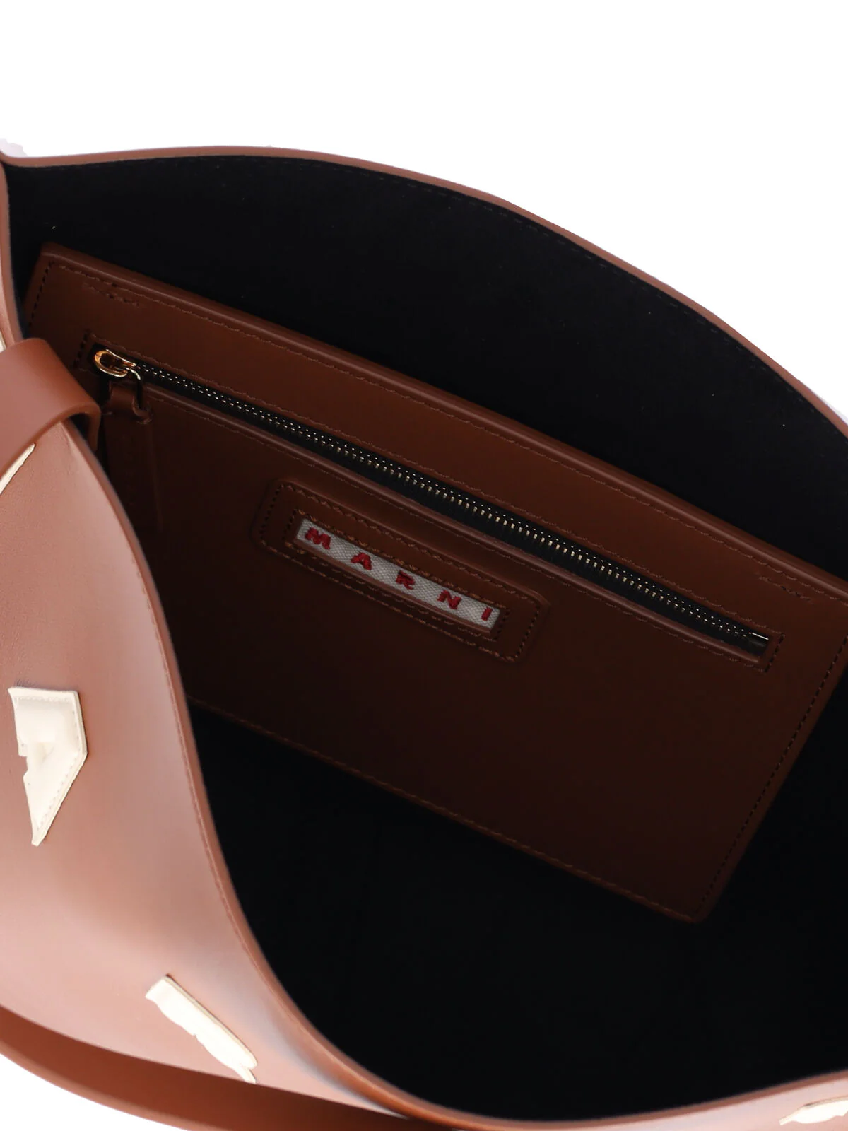 Marni Luxury Calf Leather Mini Bag with Brass Hardware - Image 7