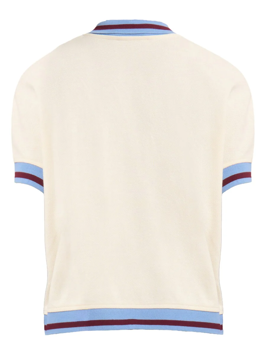 MARNI Piqué Short-sleeved Polo Shirt - Image 3