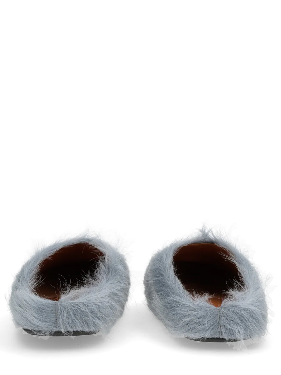 MARNI Solid Color Pony Skin Mules - Image 2