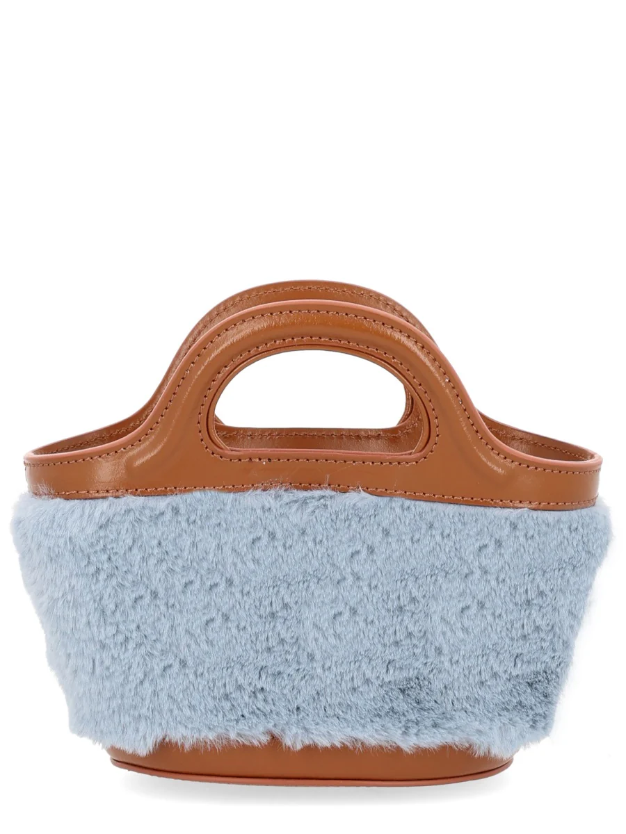 MARNI Tropicalia Micro Leather and Embroidered Faux Raffia Tote - Image 2