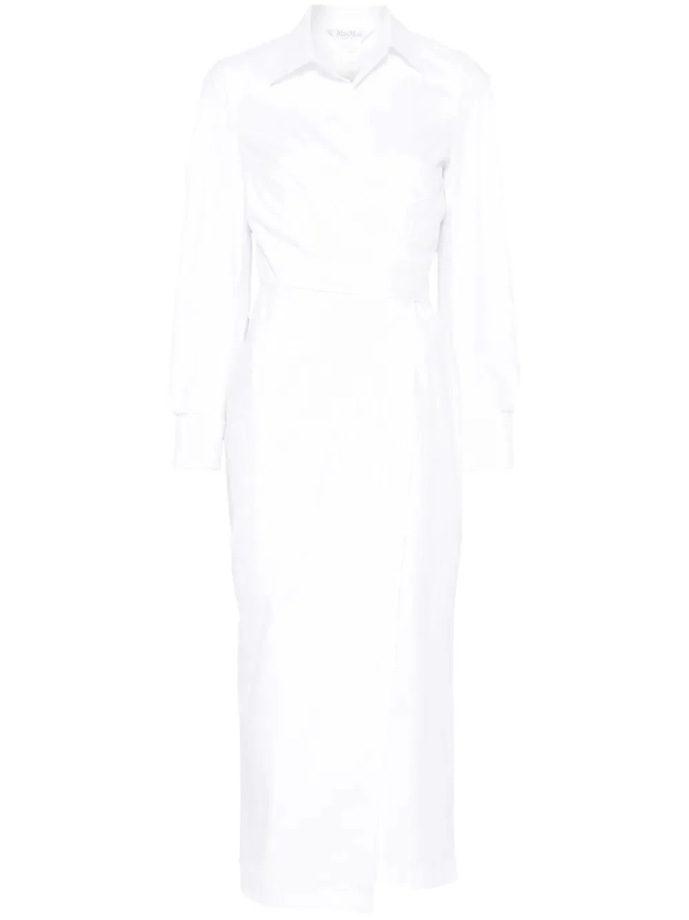 MAX MARA Cotton Twill "Balzac" Long Dress