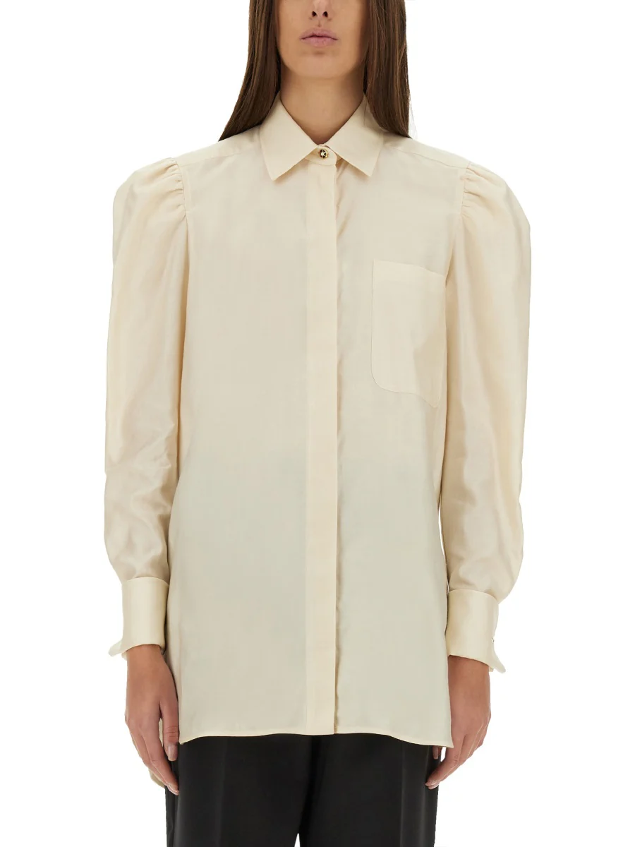MAX MARA Faraday Gathered Cotton Shirt