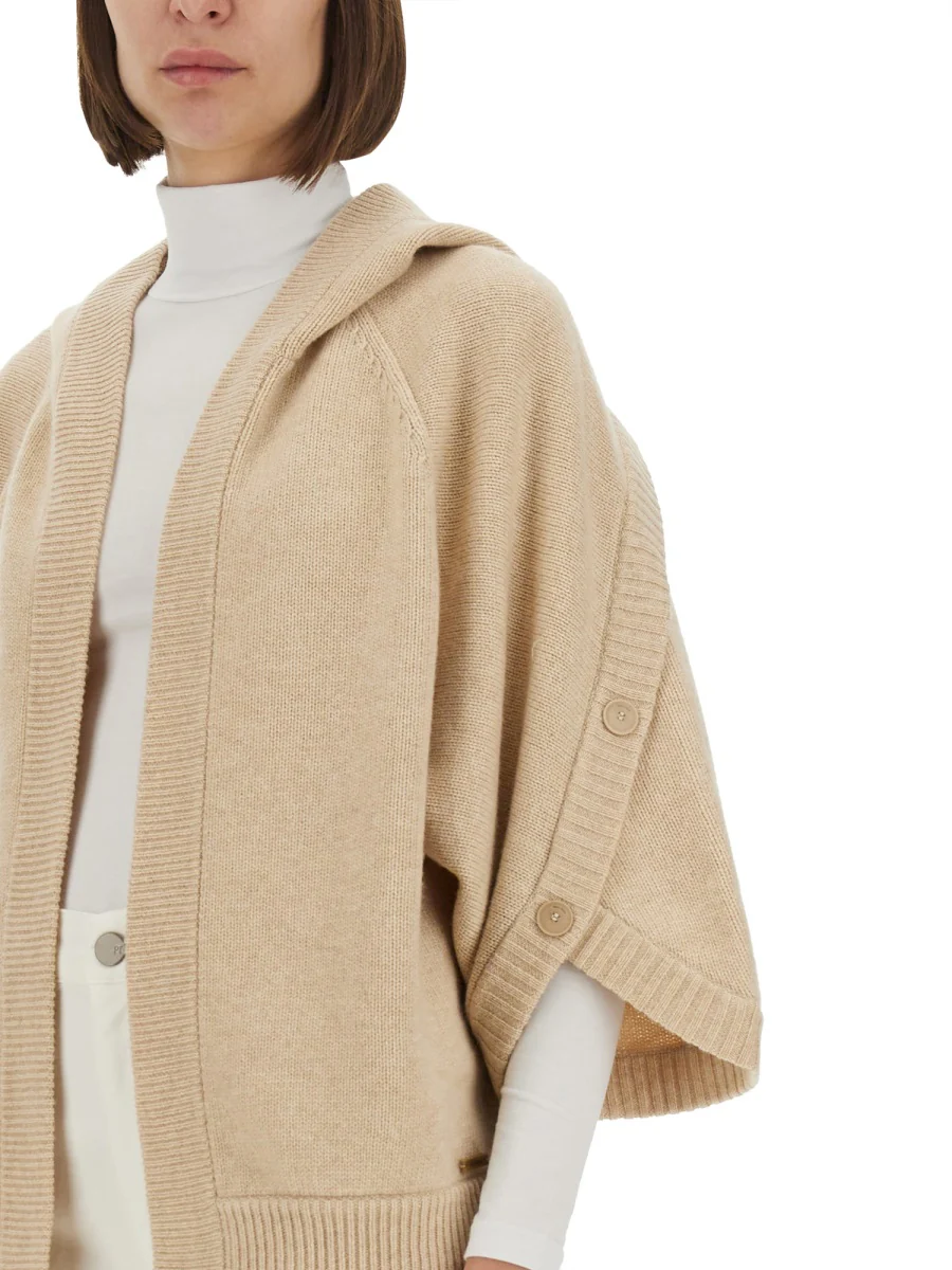 MAX MARA Long Wool and Cashmere Cardigan - Image 4