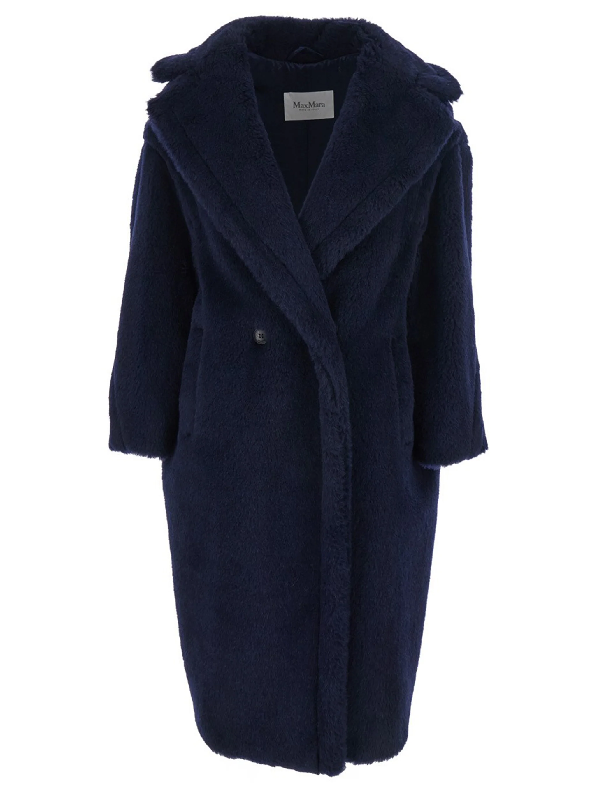 Max Mara Oversized Fit Cocoon Coat with Horn Buttons - Size XS
