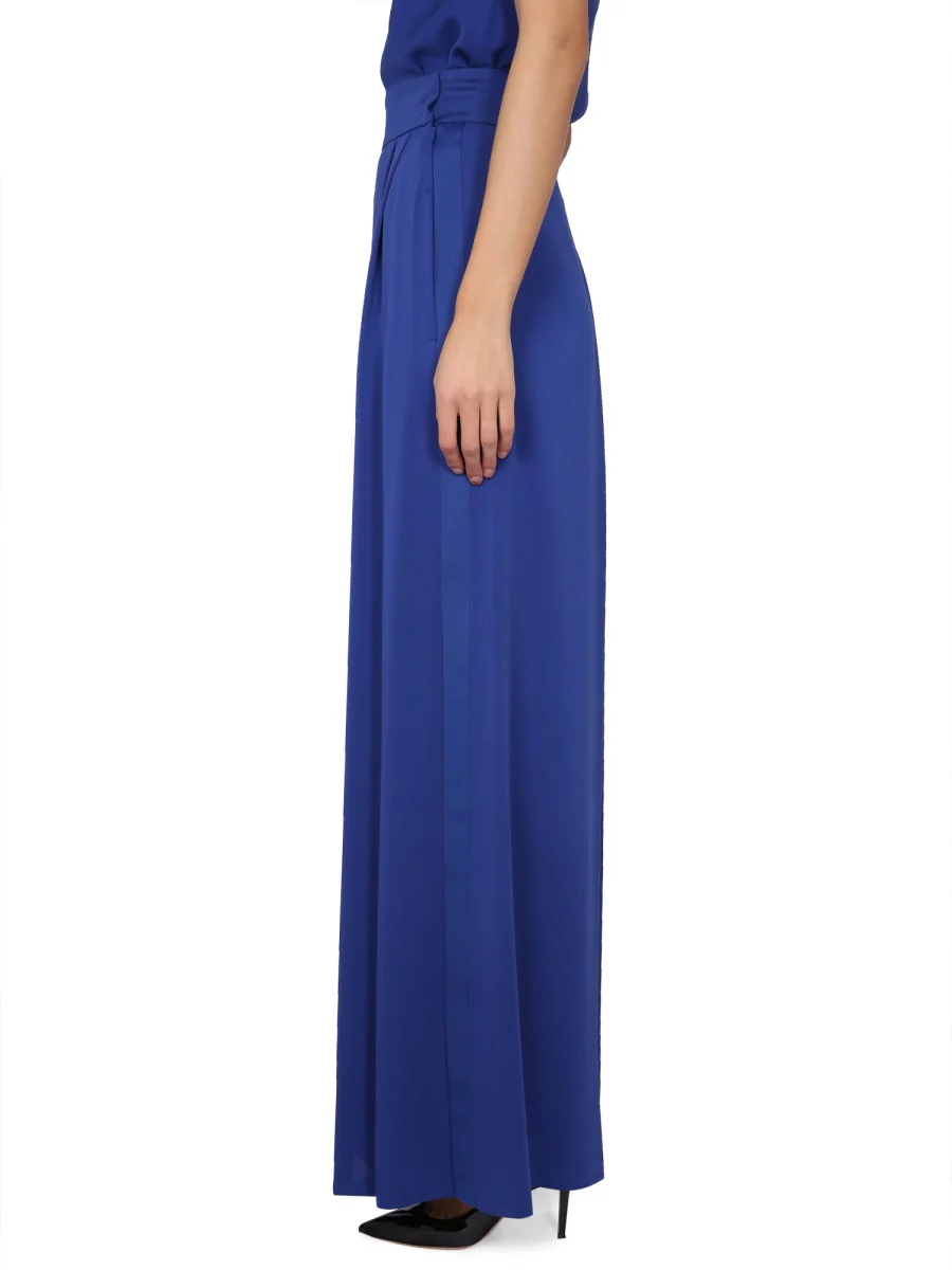 Max Mara Wide Silk Tuxedo Pants - Image 3