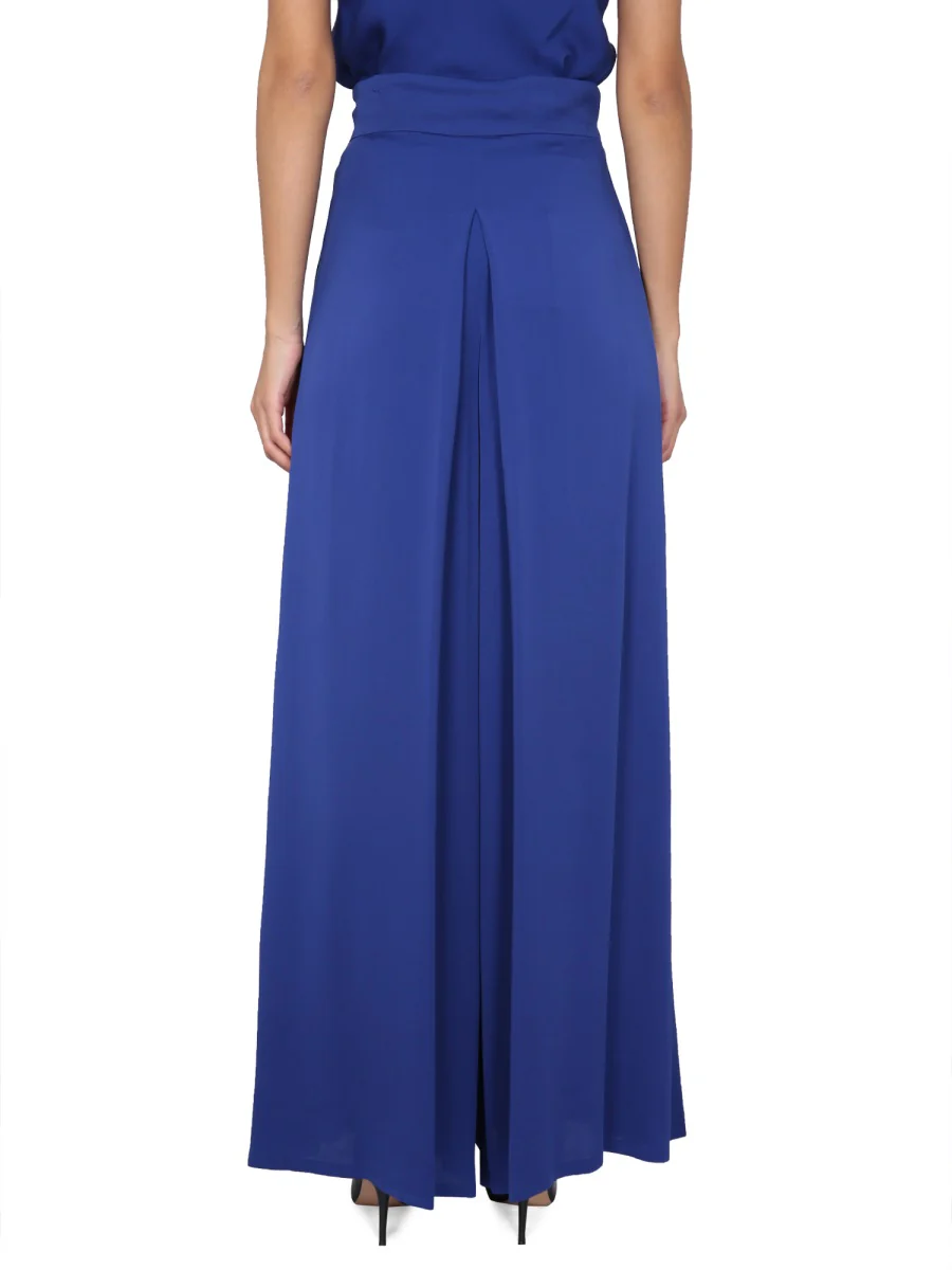 Max Mara Wide Silk Tuxedo Pants - Image 4