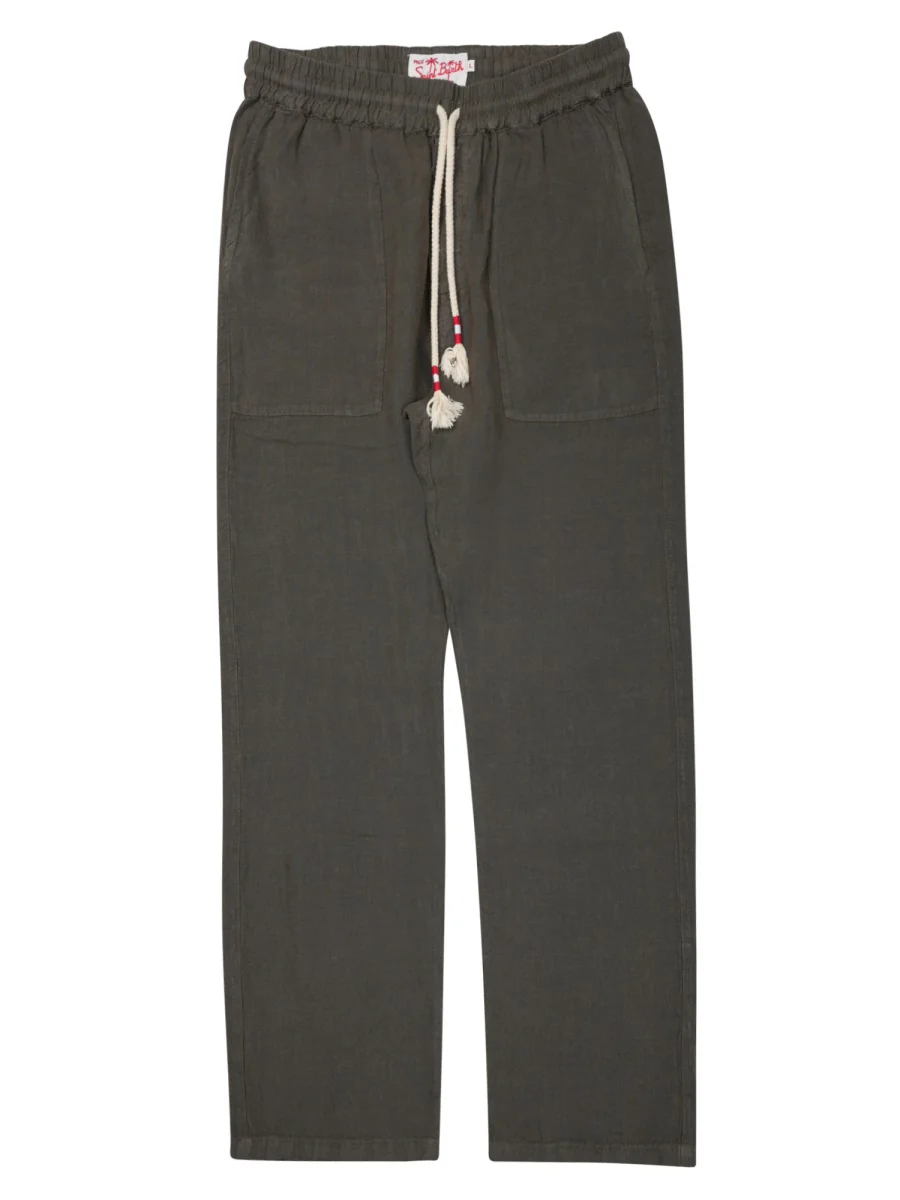 Mc2 Saint Barth Men's 100% Linen Trousers