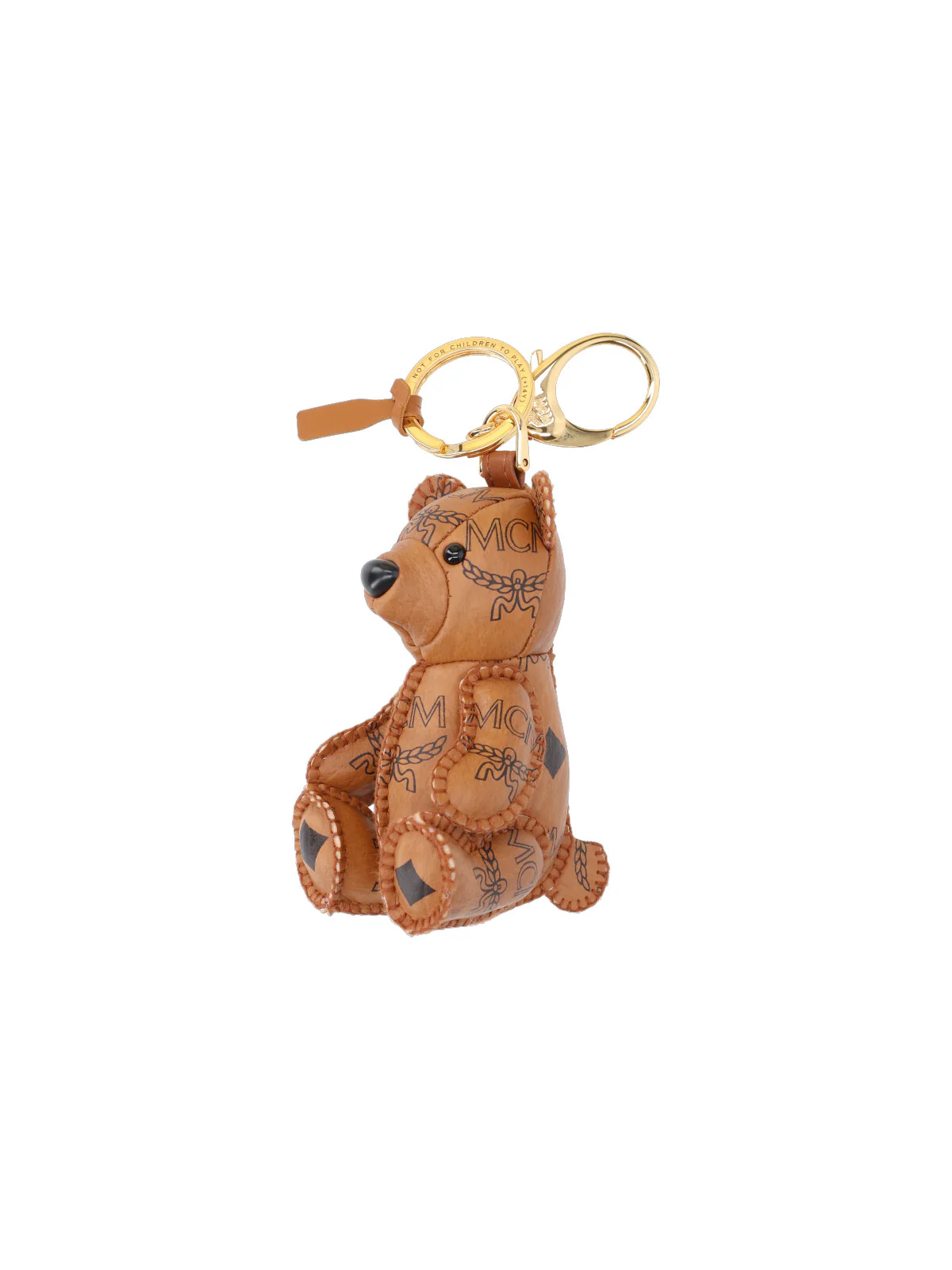Mcm Men’s Polyurethane Keychain with Cotton-Polyurethane Trim - Image 4