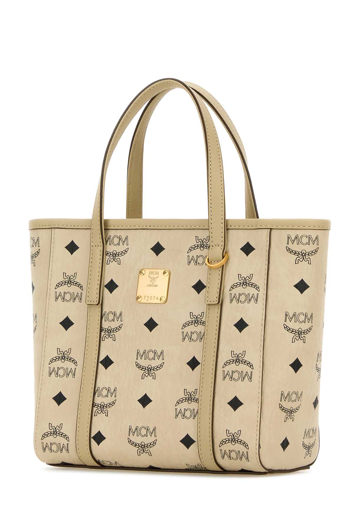 MCM Mini Toni Top-Zip Shopper in Visetos - Image 2