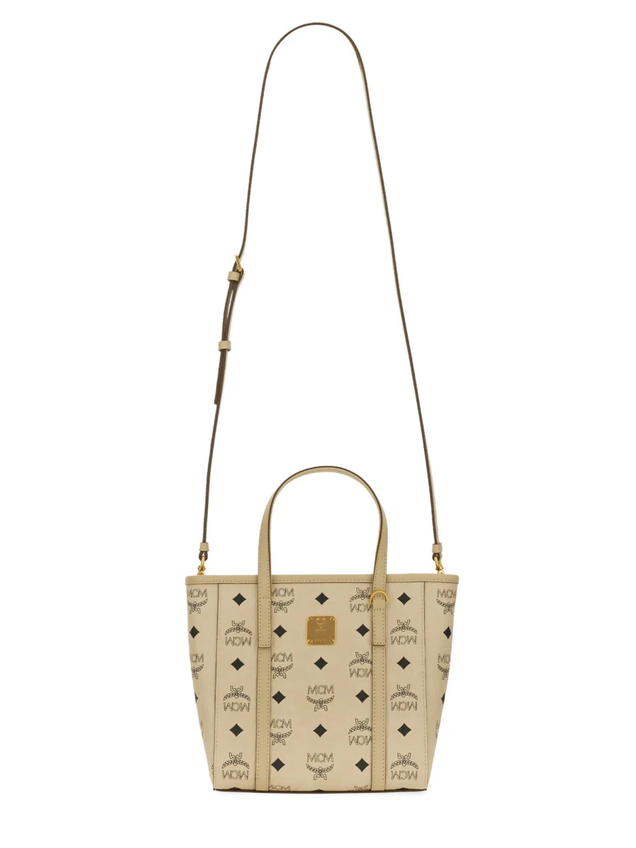 MCM Mini Toni Top-Zip Shopper in Visetos - Image 5