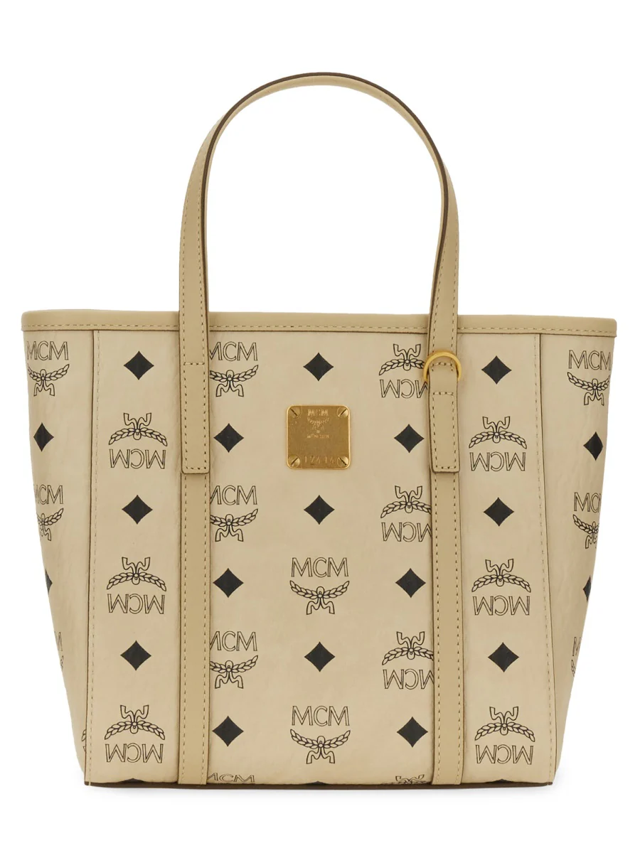 MCM Mini Toni Top-Zip Shopper in Visetos - Image 6