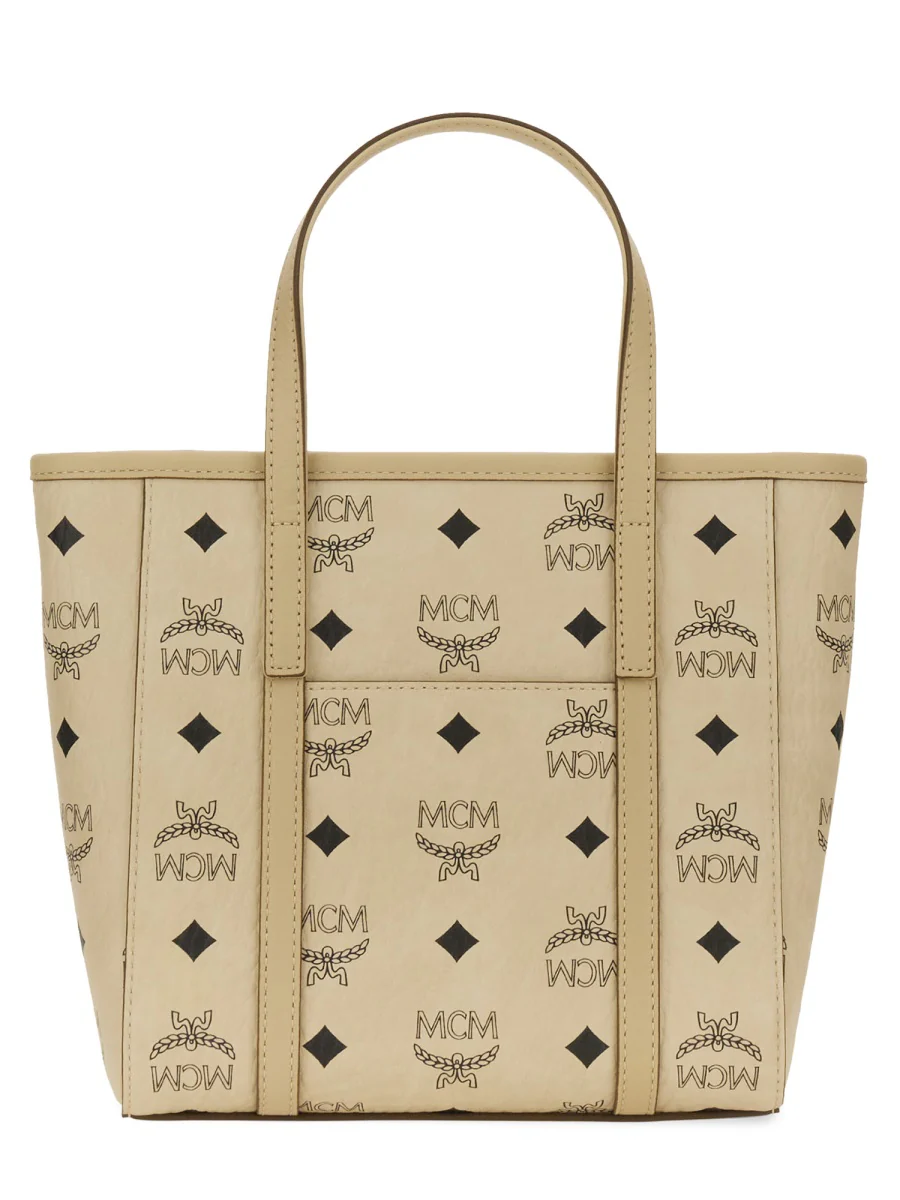 MCM Mini Toni Top-Zip Shopper in Visetos - Image 7