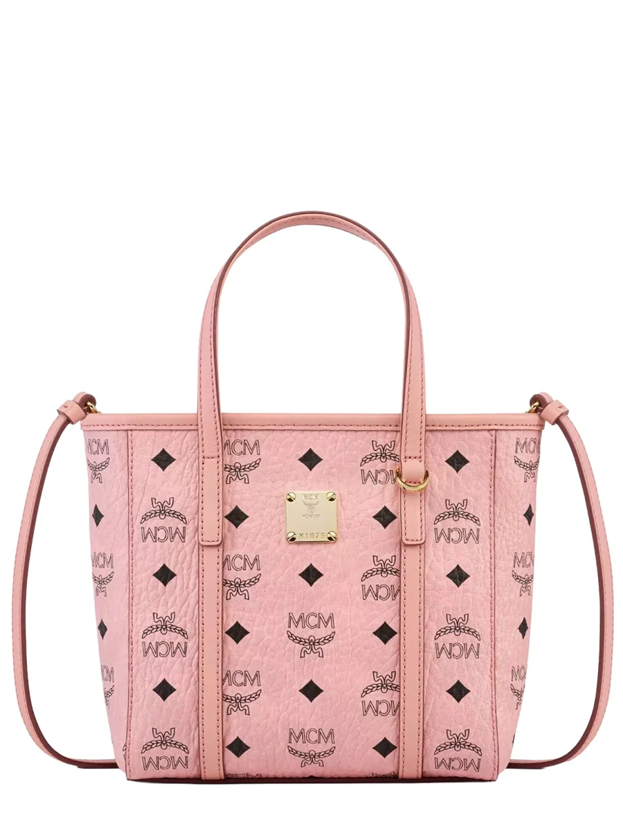 MCM Mini Toni Top-Zip Shopper in Visetos - Image 4