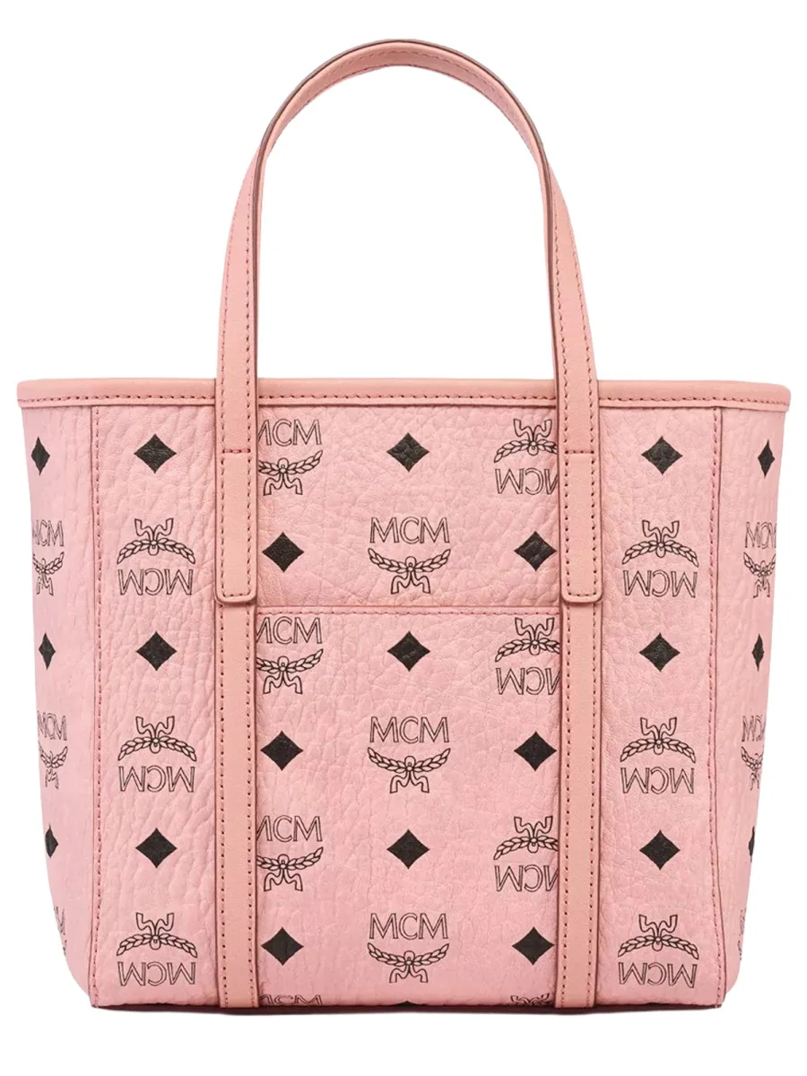 MCM Mini Toni Top-Zip Shopper in Visetos - Image 5