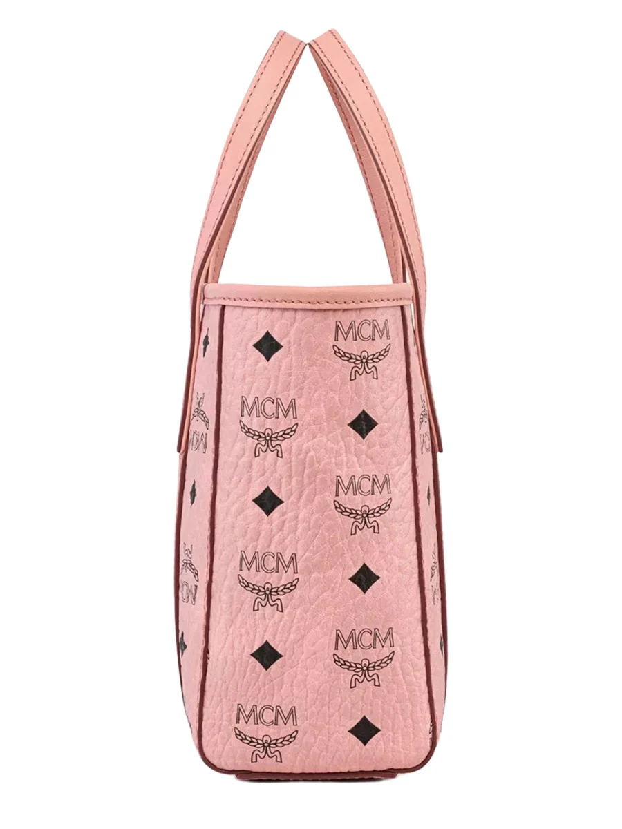MCM Mini Toni Top-Zip Shopper in Visetos - Image 6