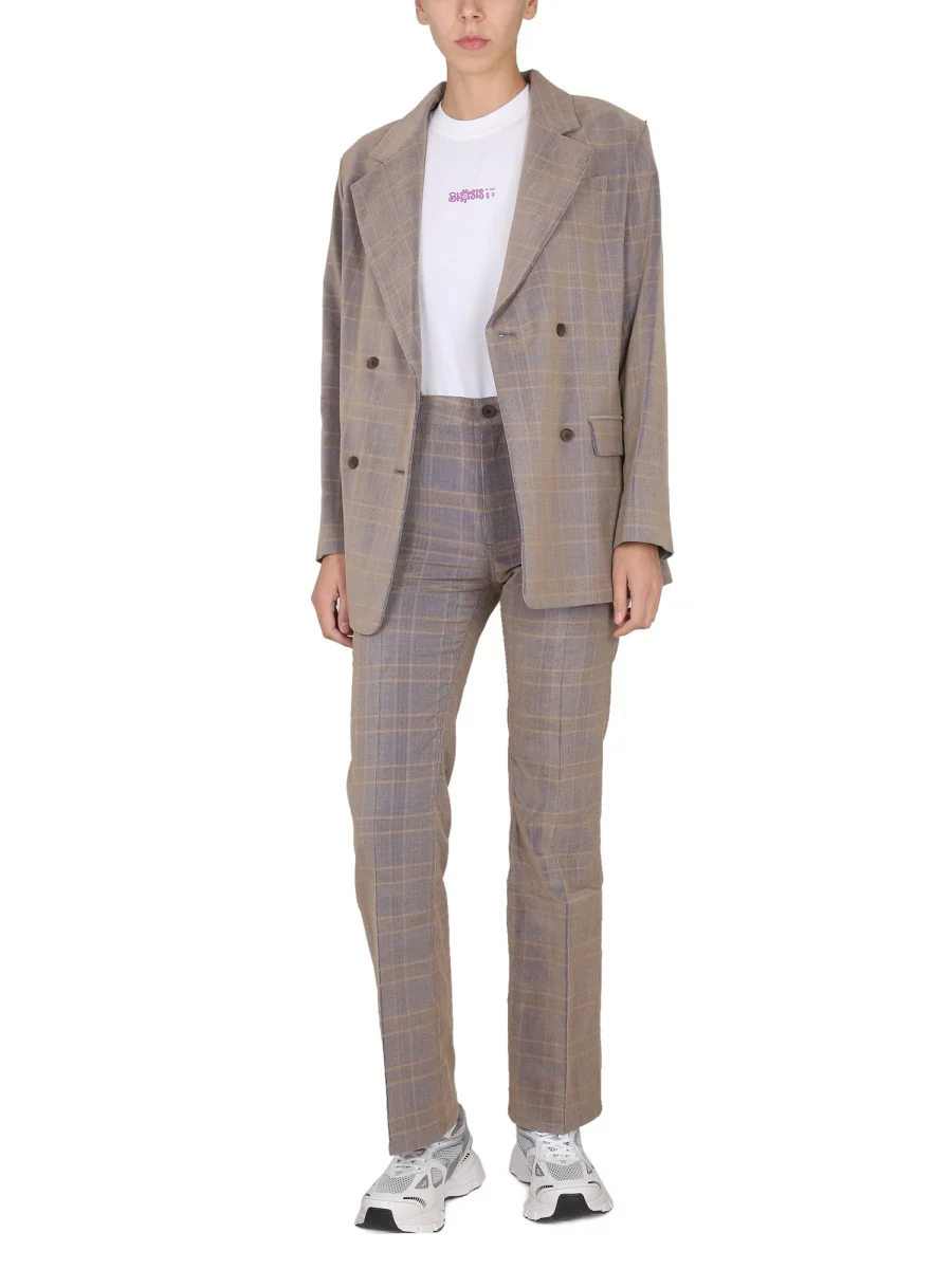 MCQ Double-Breasted Oversized Blazer with Mirror Lapel - Image 2