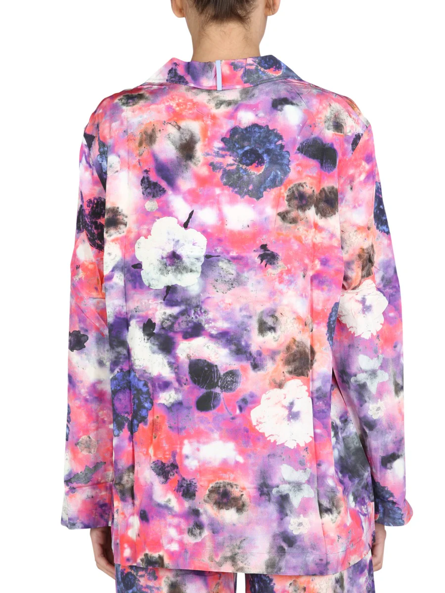 Mcq Relaxed Fit Bowling Collar Shirt - Women's - Image 3