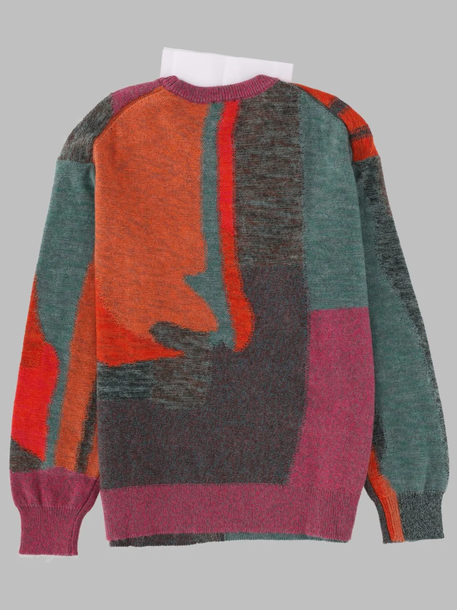 Men’s PS by Paul Smith Glitch Motif Sweater with Wool & Mohair Blend - Image 2