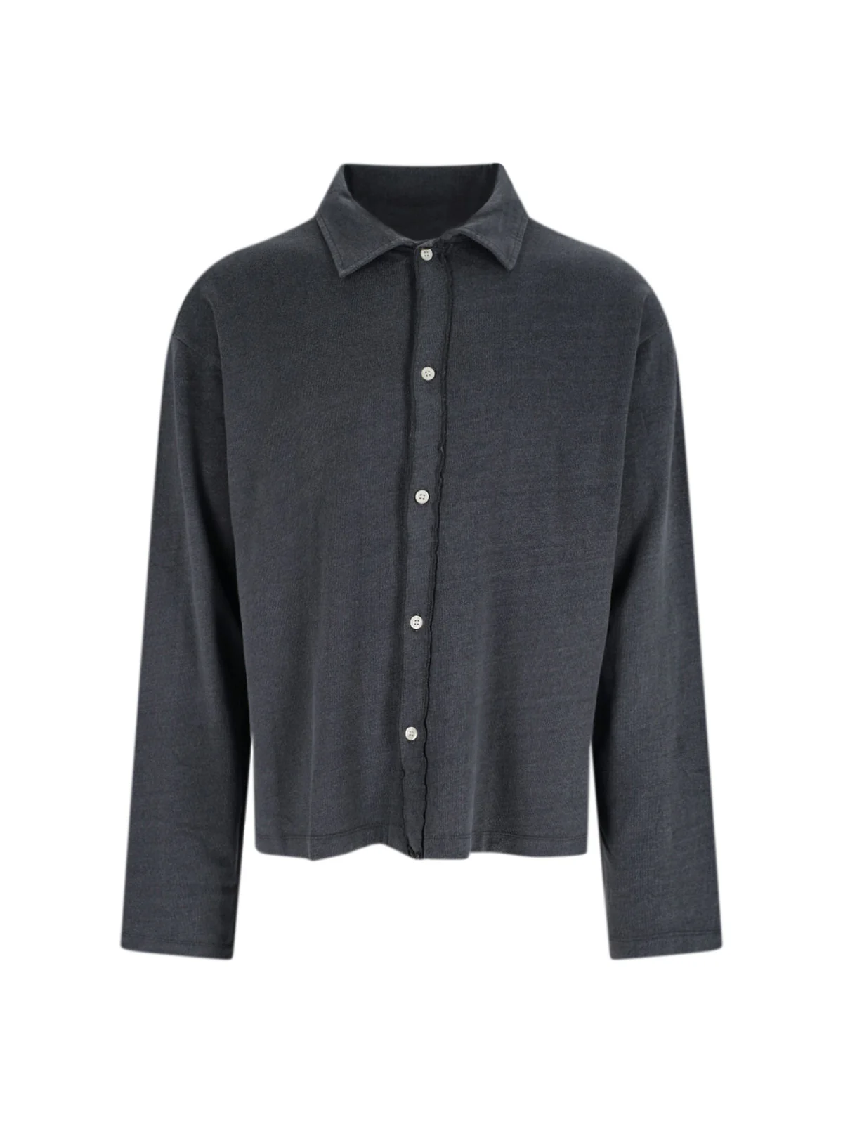 Mfpen Linen-Cotton Button-Up Shirt for Men