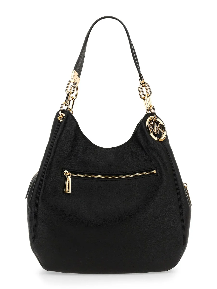 MICHAEL BY MICHAEL KORS Lillie Large Pebbled Leather Shoulder Bag - Image 5