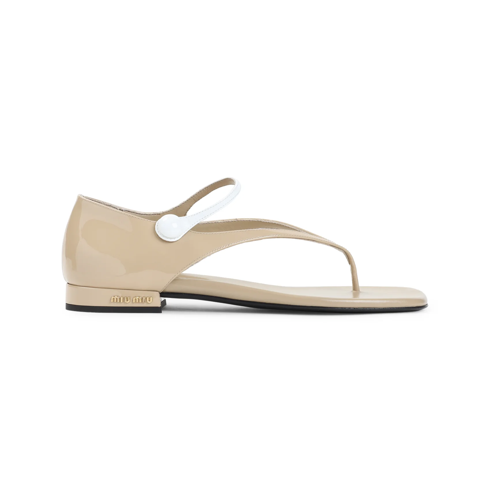 Miu Miu Lethe Mini Leather Sandals - Image 2