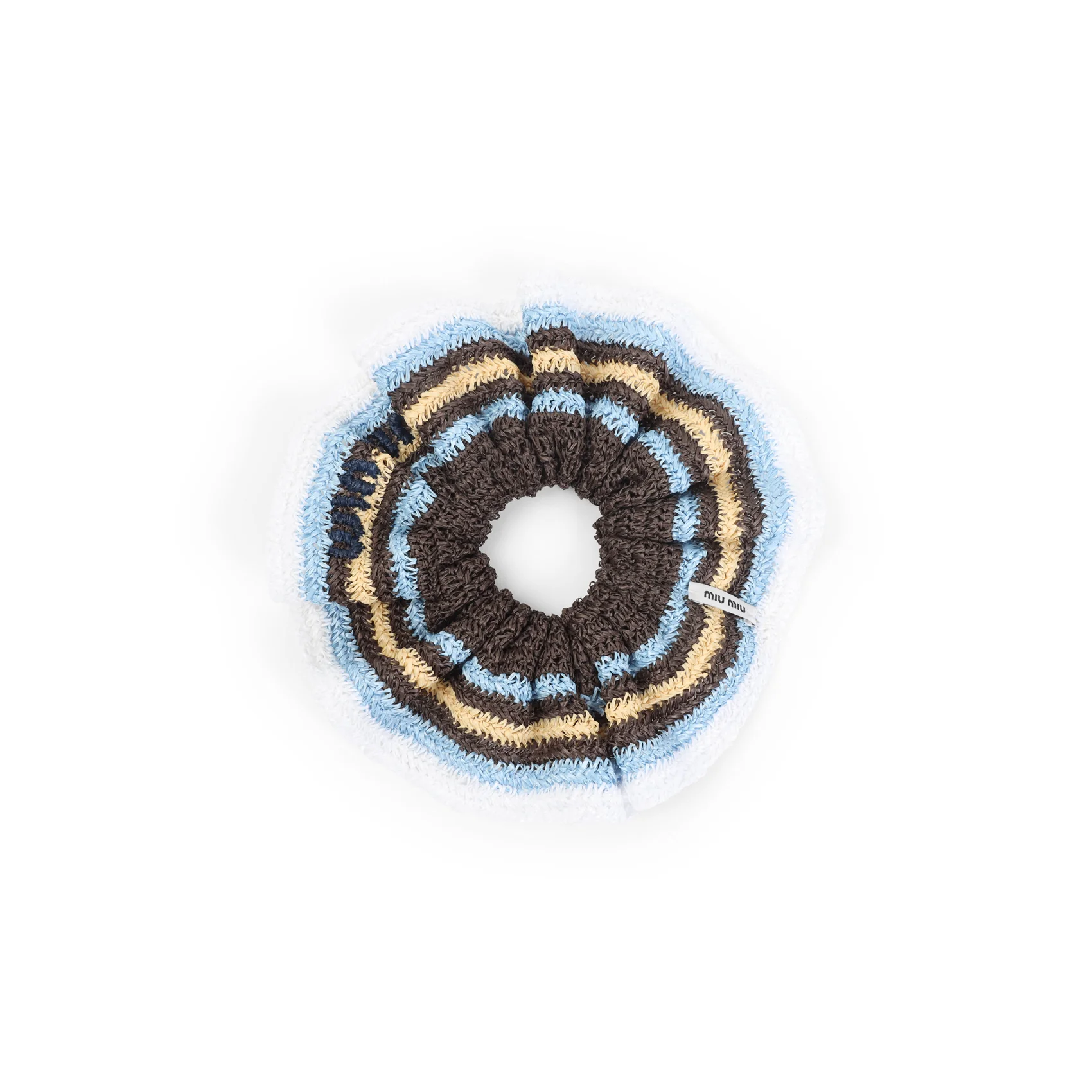 Miu Miu Striped Scrunchie - Image 2