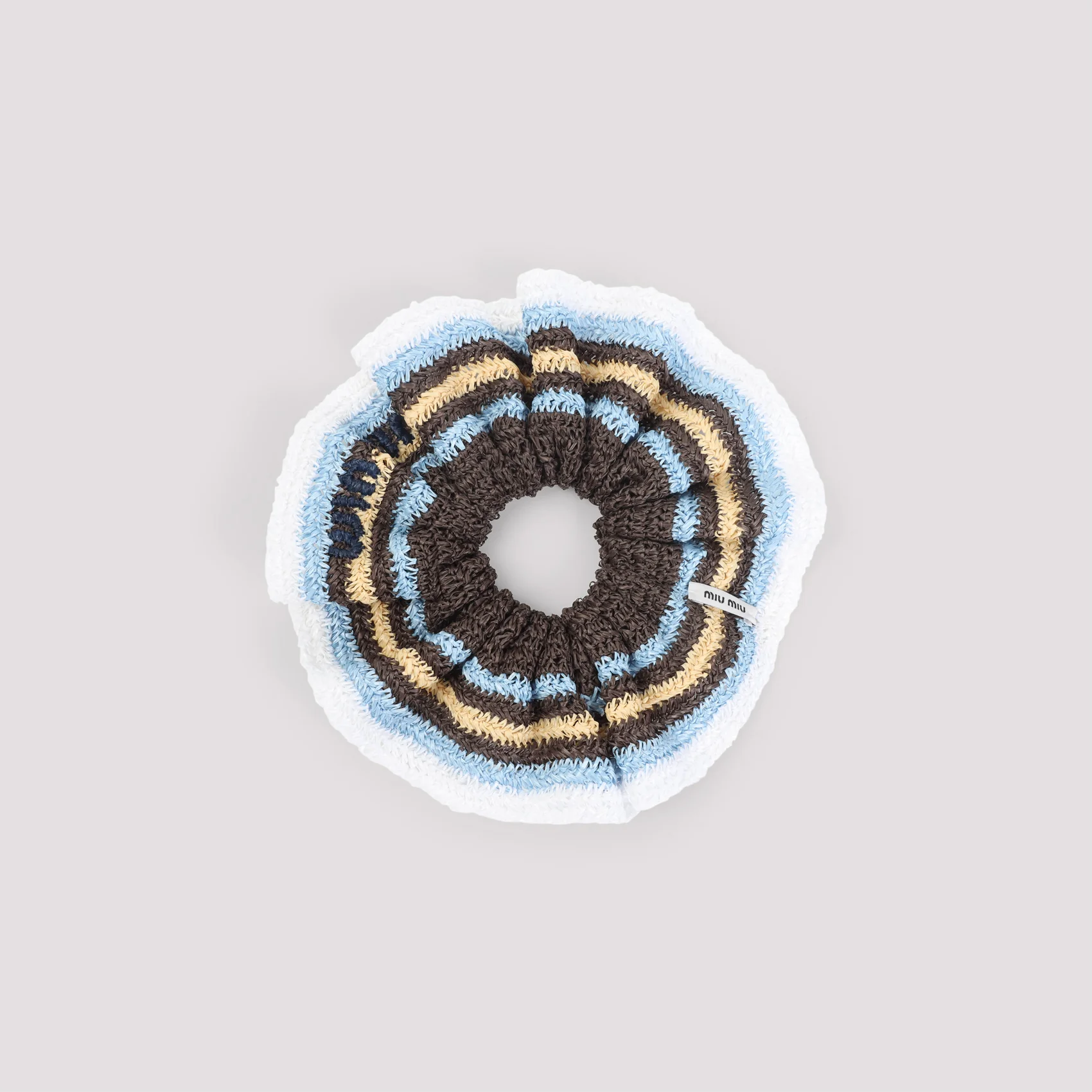 Miu Miu Striped Scrunchie - Image 3