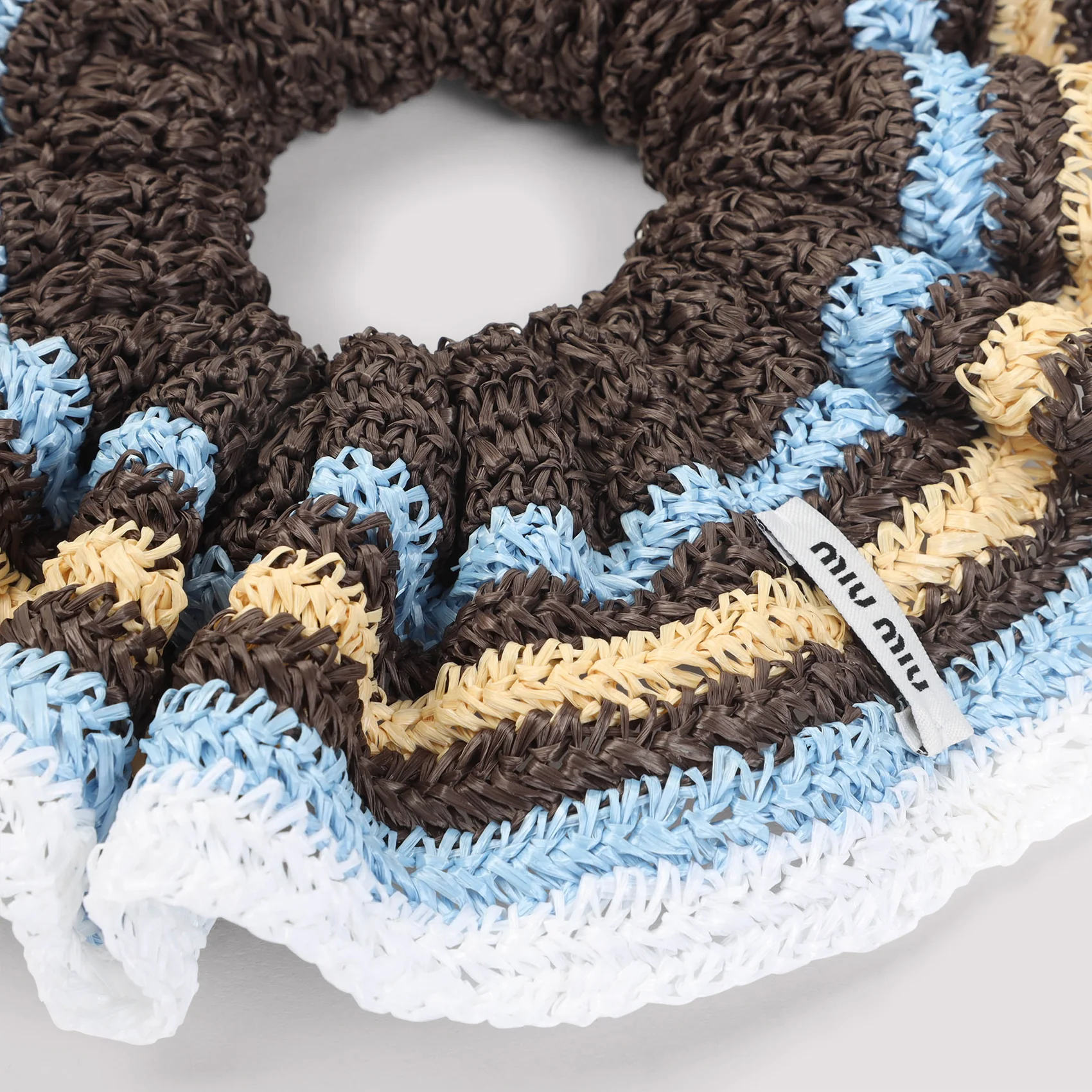 Miu Miu Striped Scrunchie - Image 4