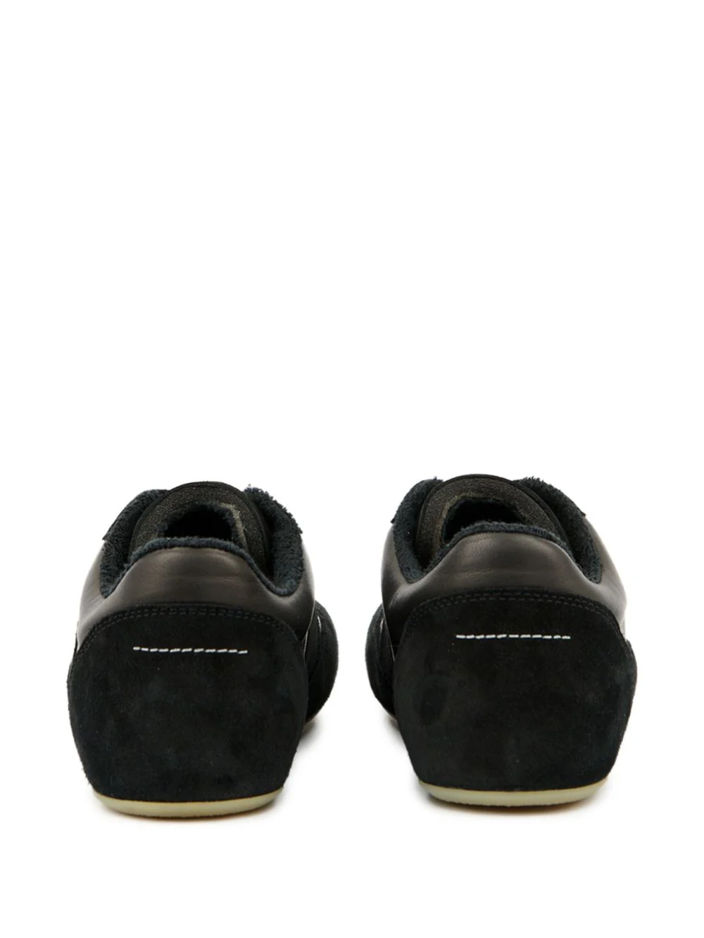 MM6 MAISON MARGIELA Calf Leather Slim Sneakers - Image 2