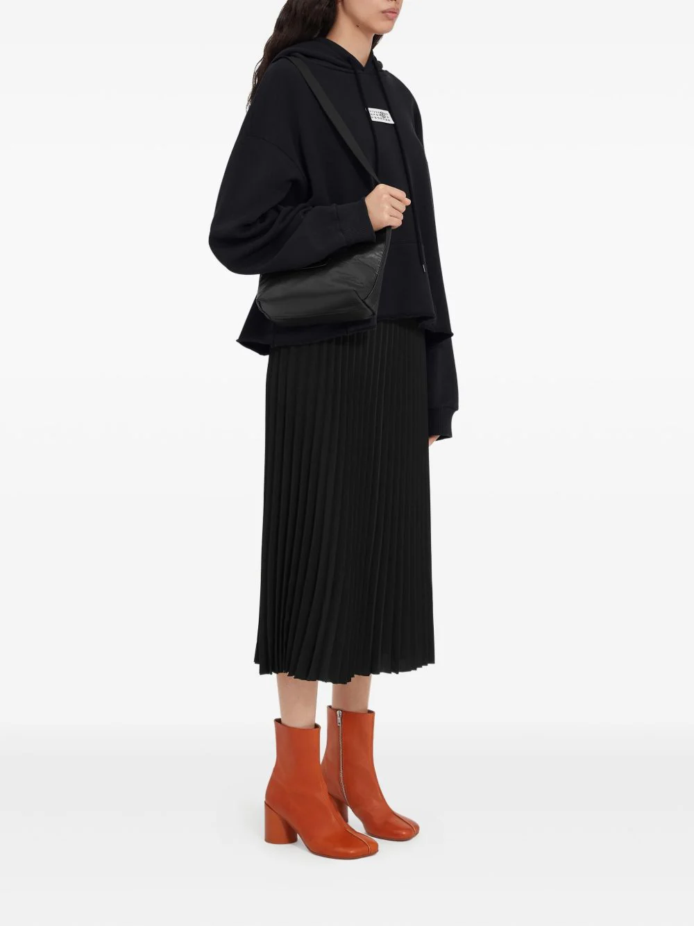 MM6 MAISON MARGIELA Cropped Cut Sweatshirt - Image 2