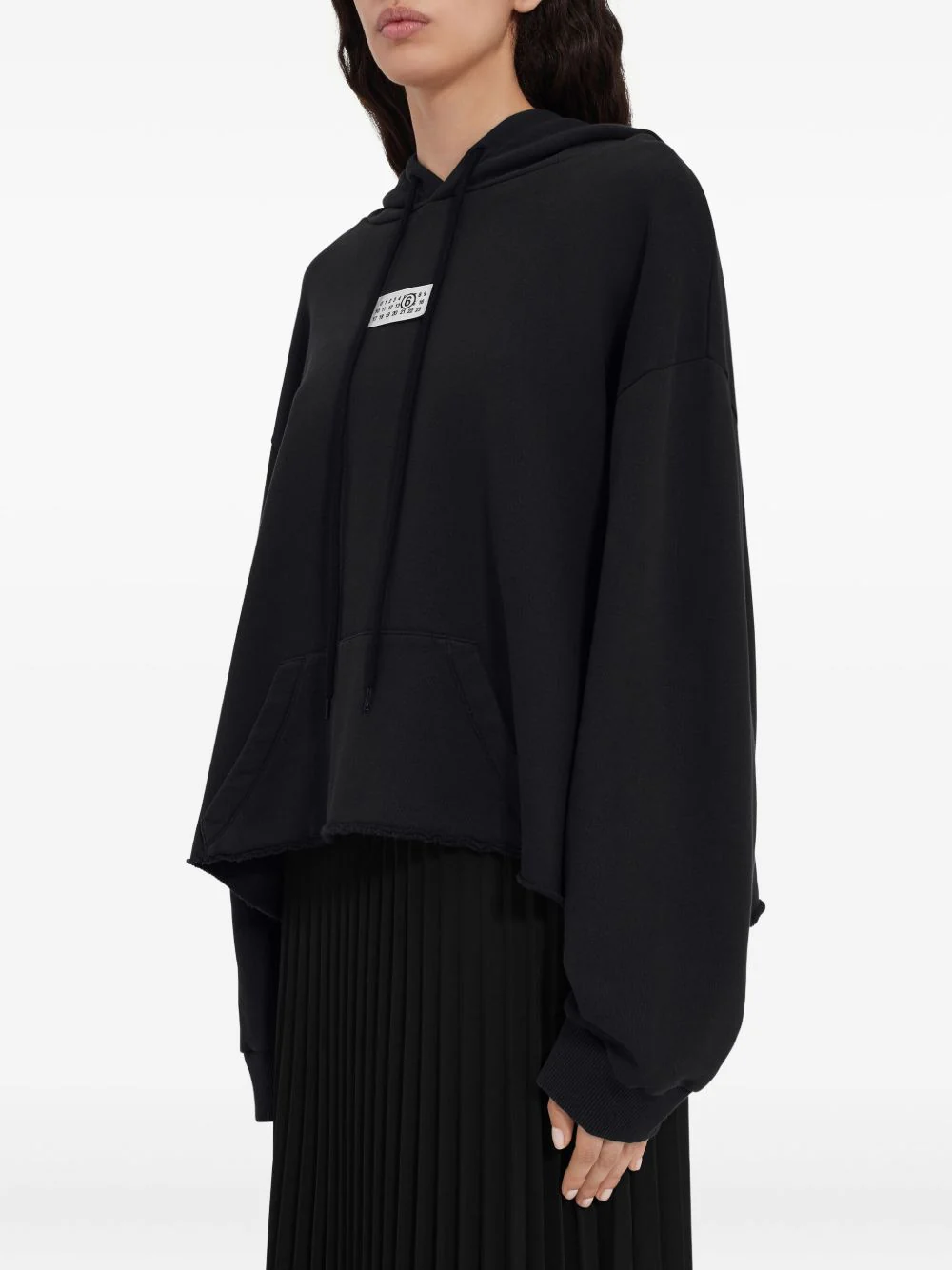 MM6 MAISON MARGIELA Cropped Cut Sweatshirt - Image 3