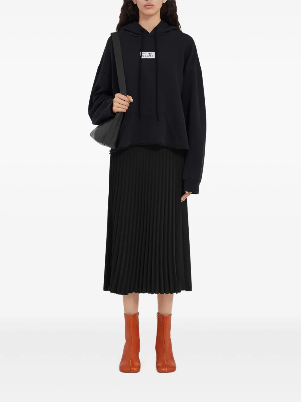 MM6 MAISON MARGIELA Cropped Cut Sweatshirt - Image 4