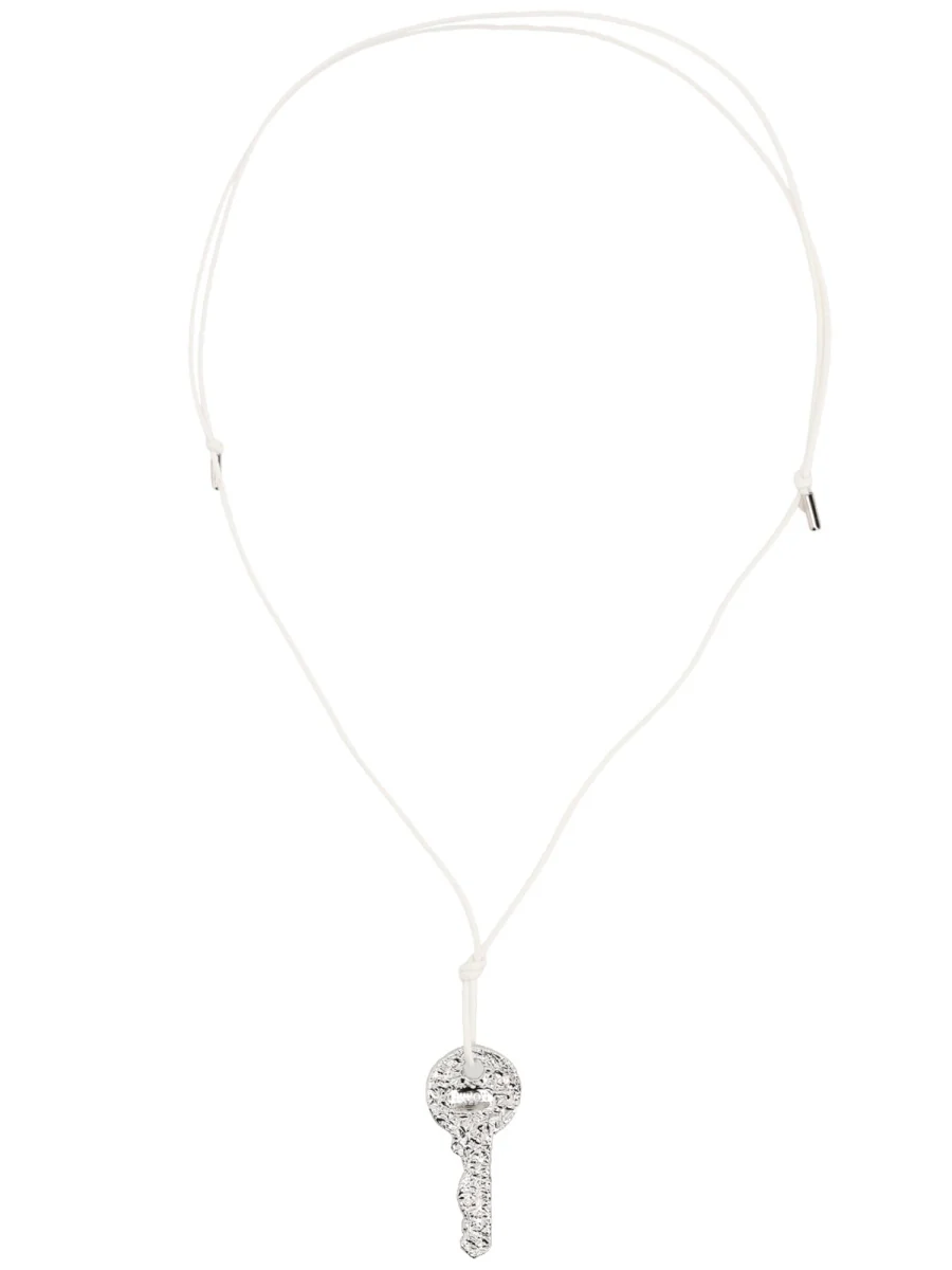MM6 MAISON MARGIELA Key Necklace - Silver Foil - Image 2