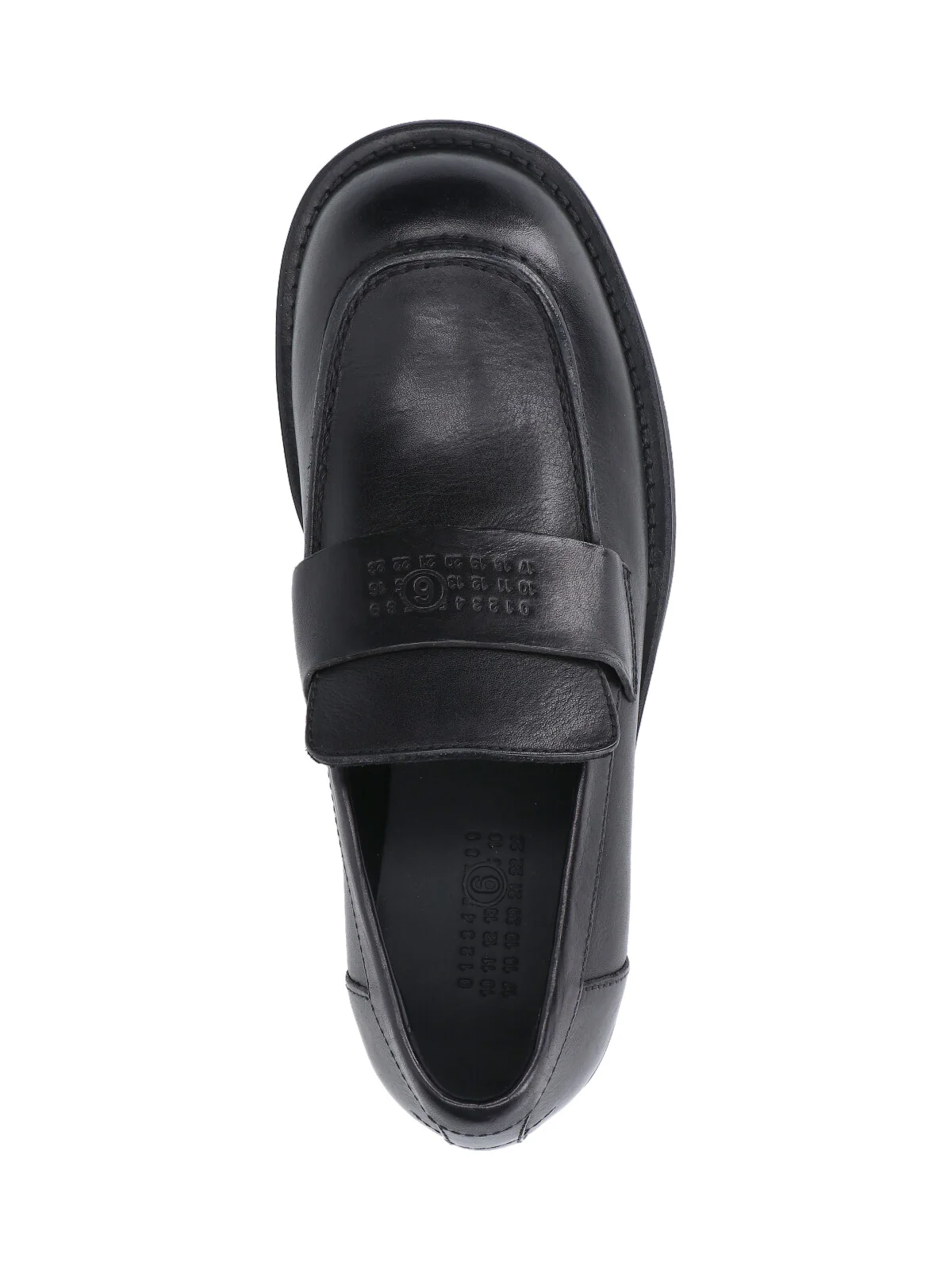 Mm6 Maison Margiela Men’s Bovine Leather Flat Shoes - Image 5