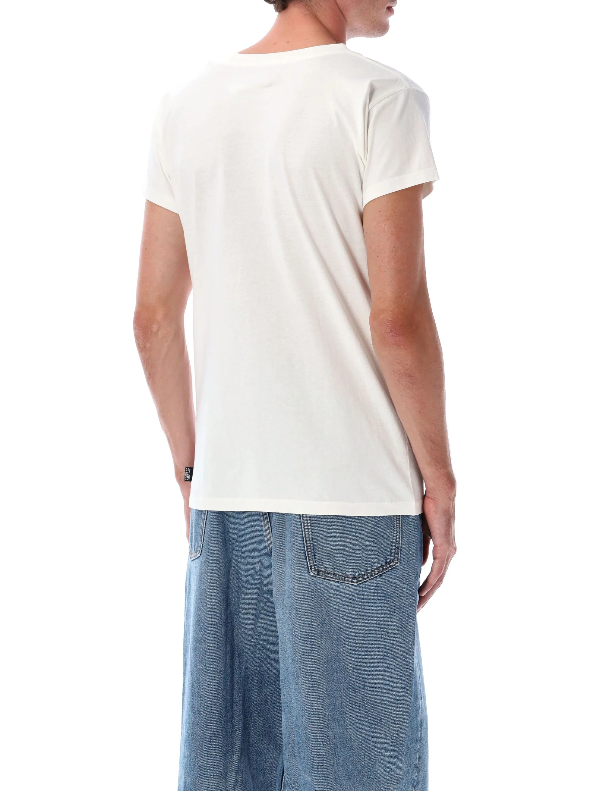 Mm6 Maison Margiela Mini Cotton T-Shirt for Men - Image 2