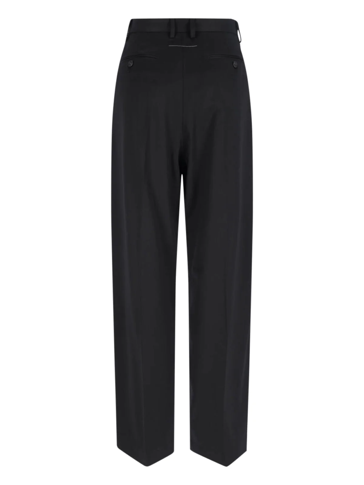 Mm6 Maison Margiela Sculpted Wool-Blend Trousers with Elastane and Lined Pockets - Image 2