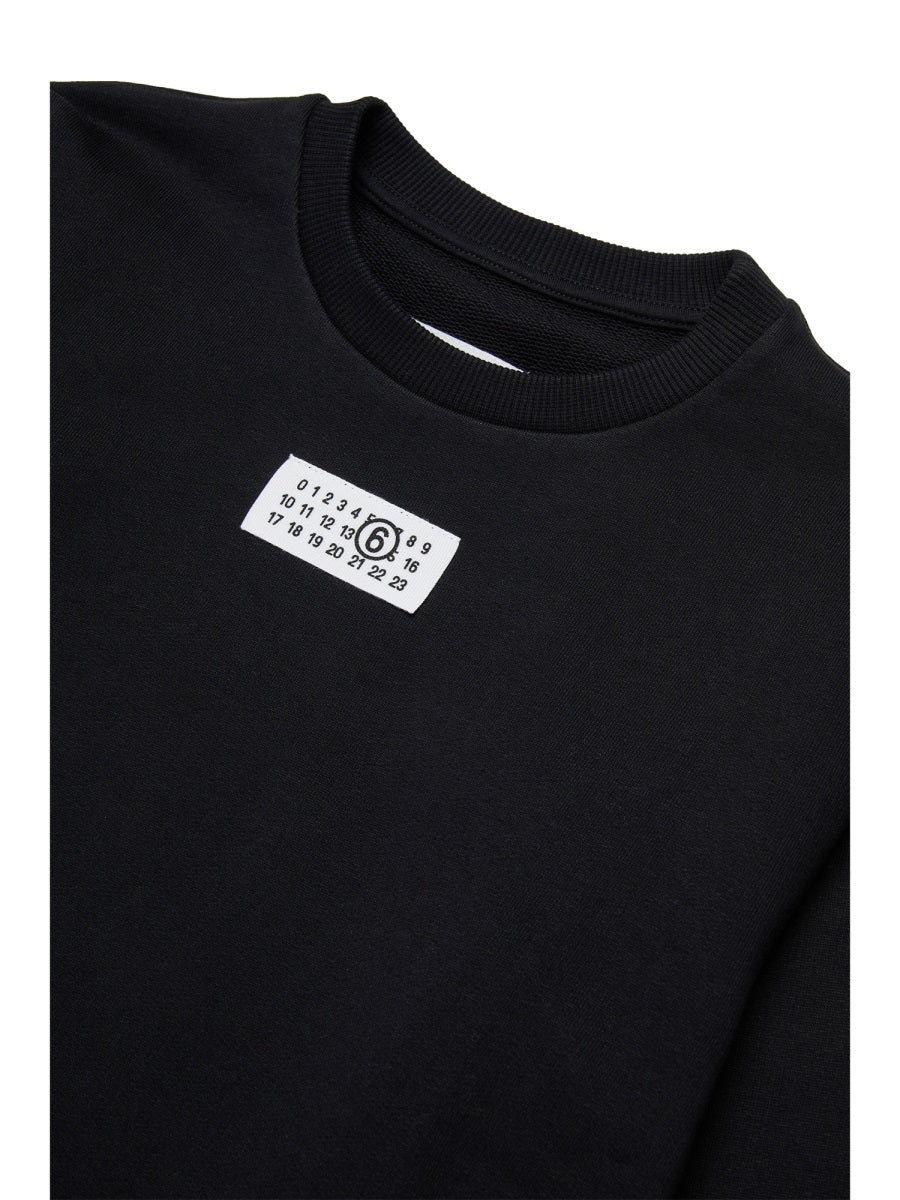Mm6 Maison Margiela Unisex Cotton Mini Sweatshirt for Kids - Image 3
