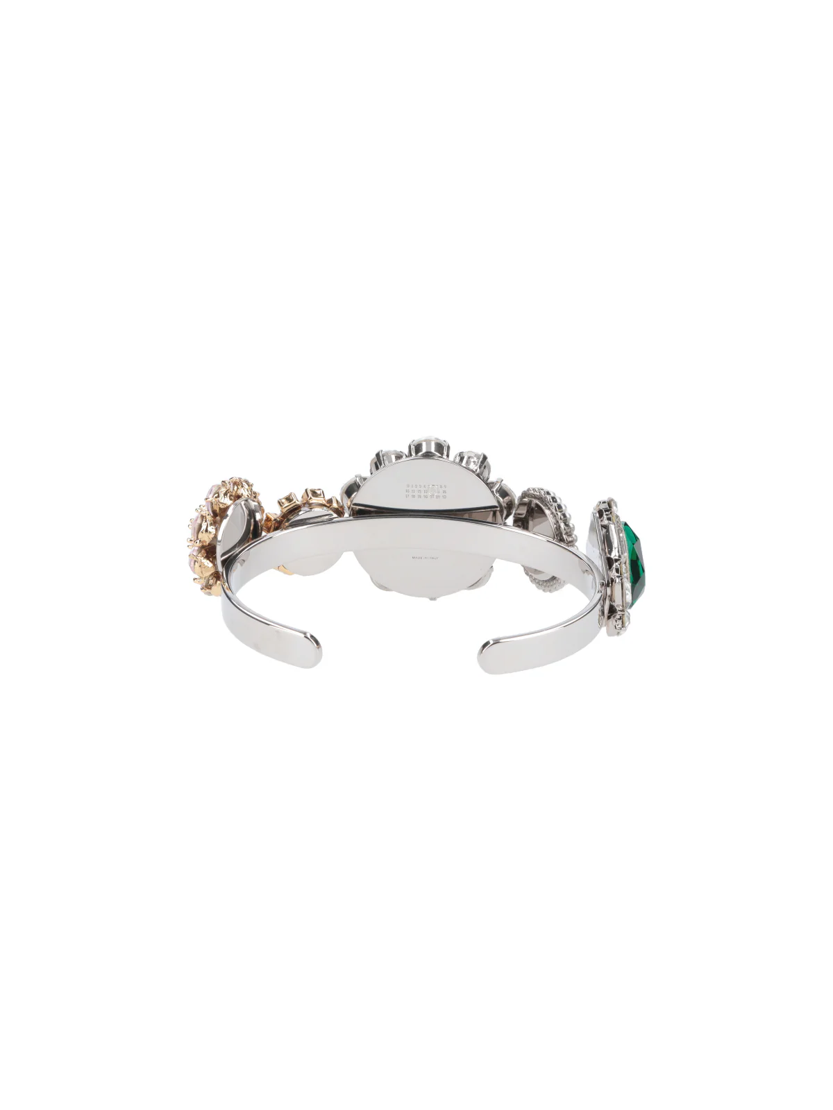 Mm6 Maison Margiela Women’s Brass and Glass Statement Earrings - Image 2