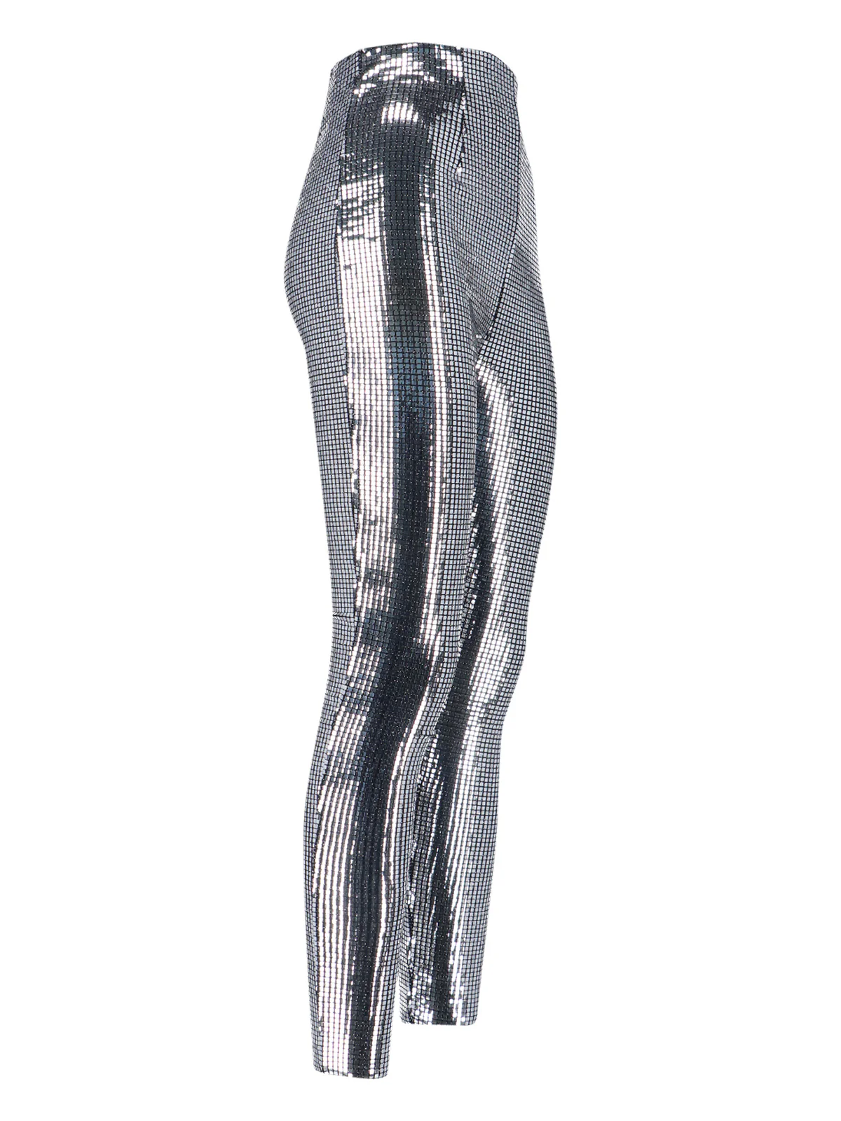 Mm6 Maison Margiela Women’s Metallic-Thread Stretch Trousers - Image 3