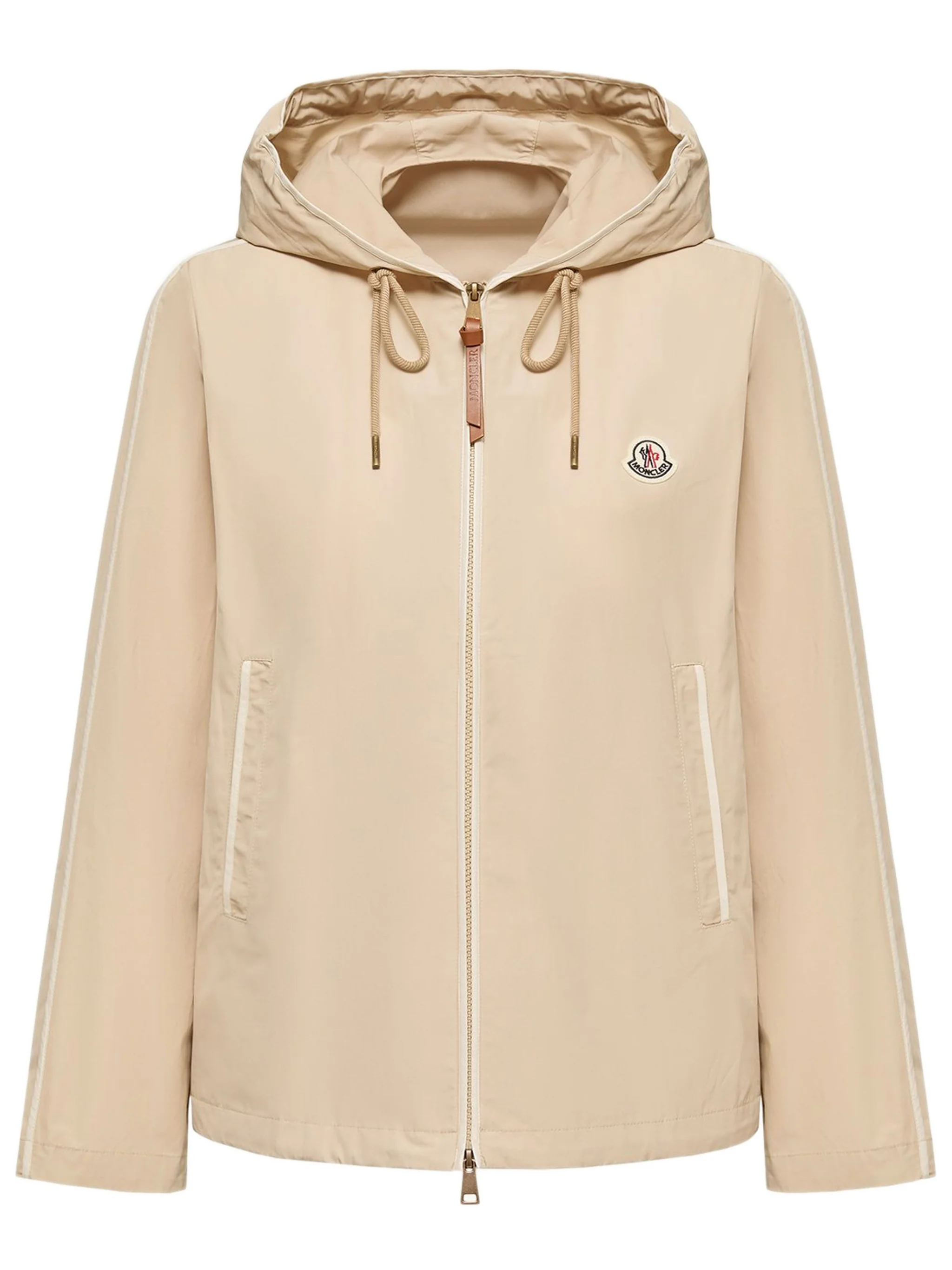 Moncler Adjustable Hooded Jacket with Zip Closure - Size 0