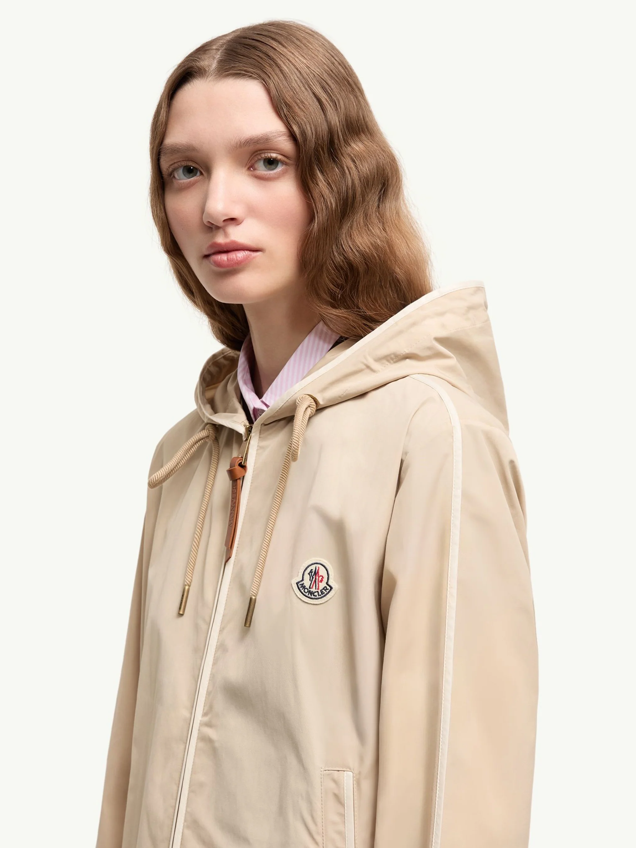 Moncler Adjustable Hooded Jacket with Zip Closure - Size 0 - Image 3