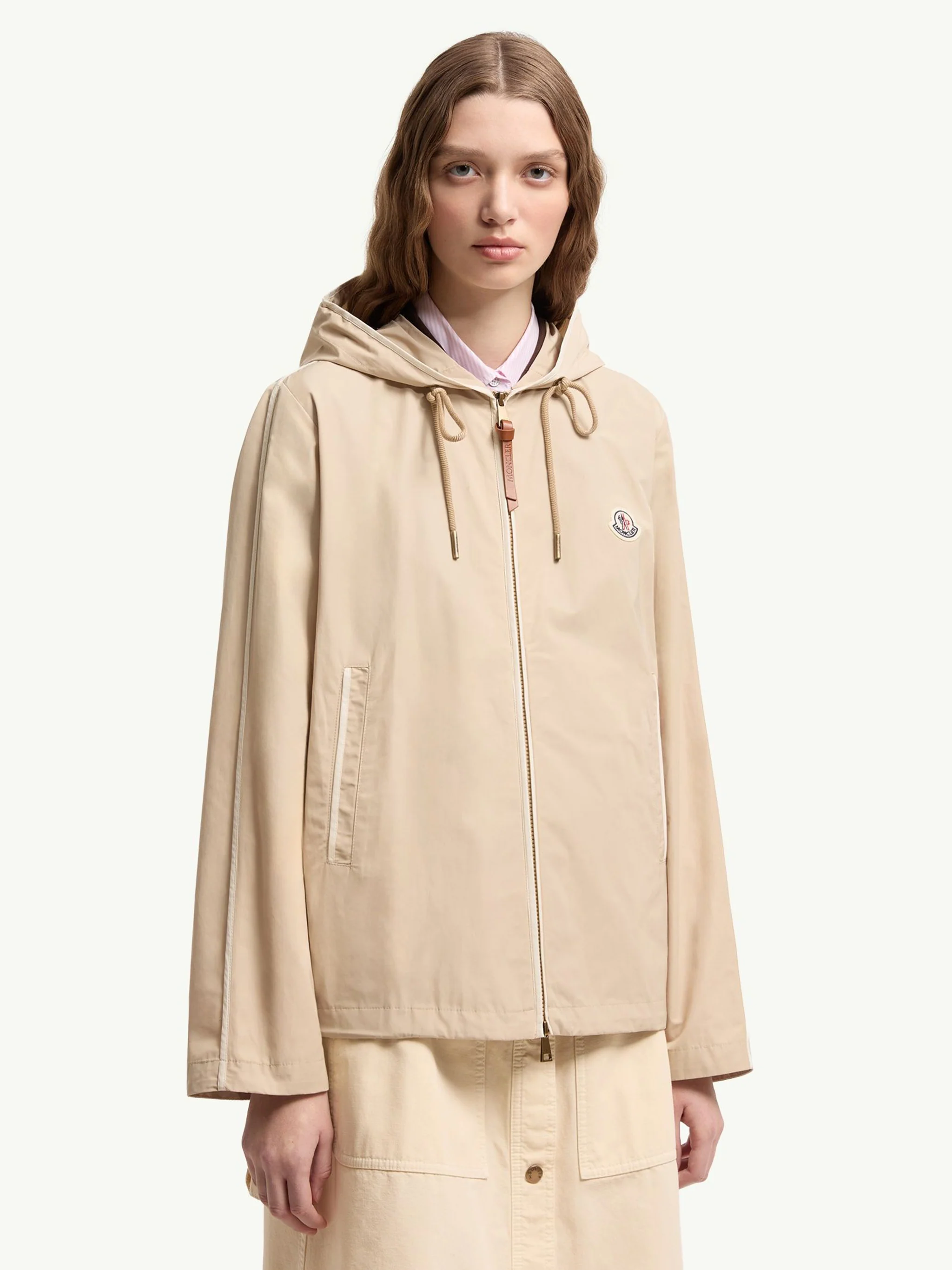 Moncler Adjustable Hooded Jacket with Zip Closure - Size 0 - Image 4