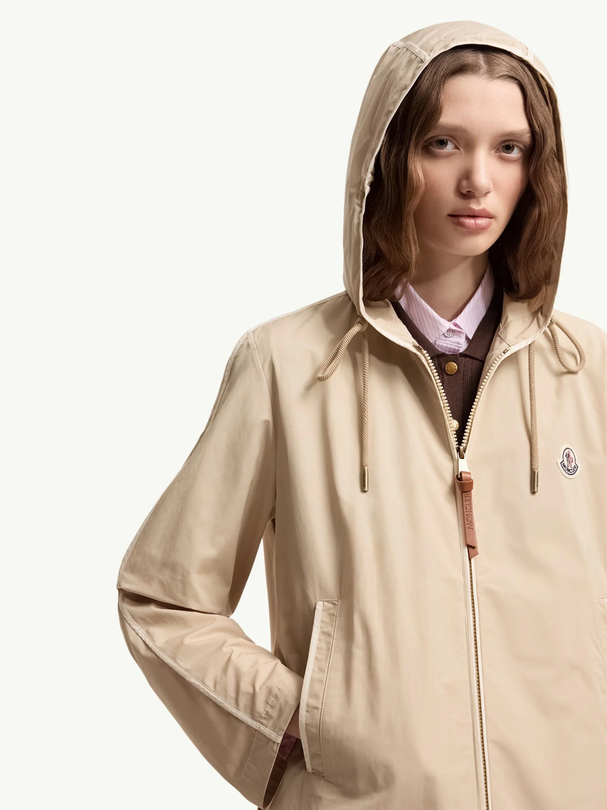 Moncler Adjustable Hooded Jacket with Zip Closure - Size 0 - Image 6