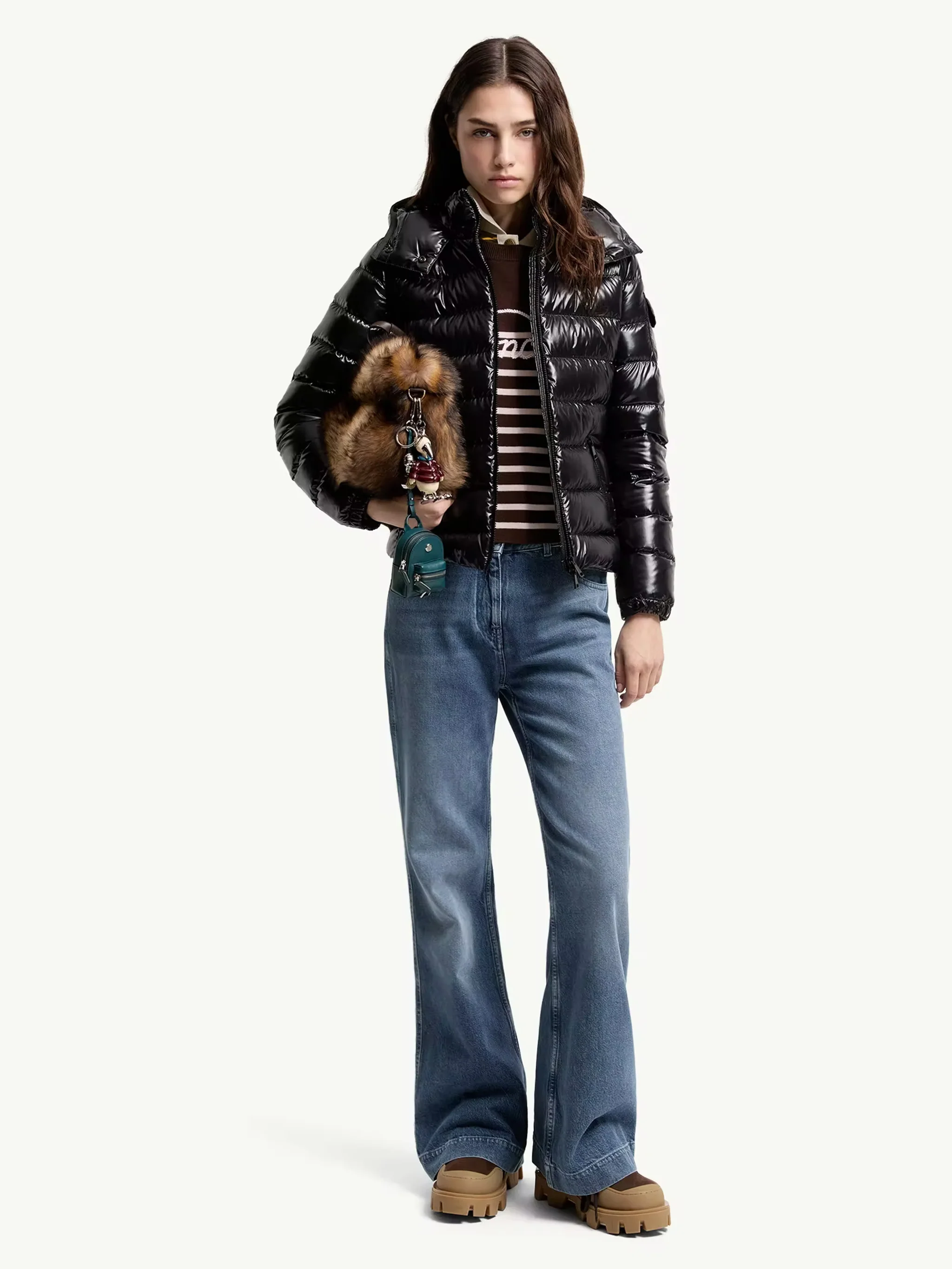 Moncler Down-Filled Parka with Detachable Hood and Zip Pockets - Image 2