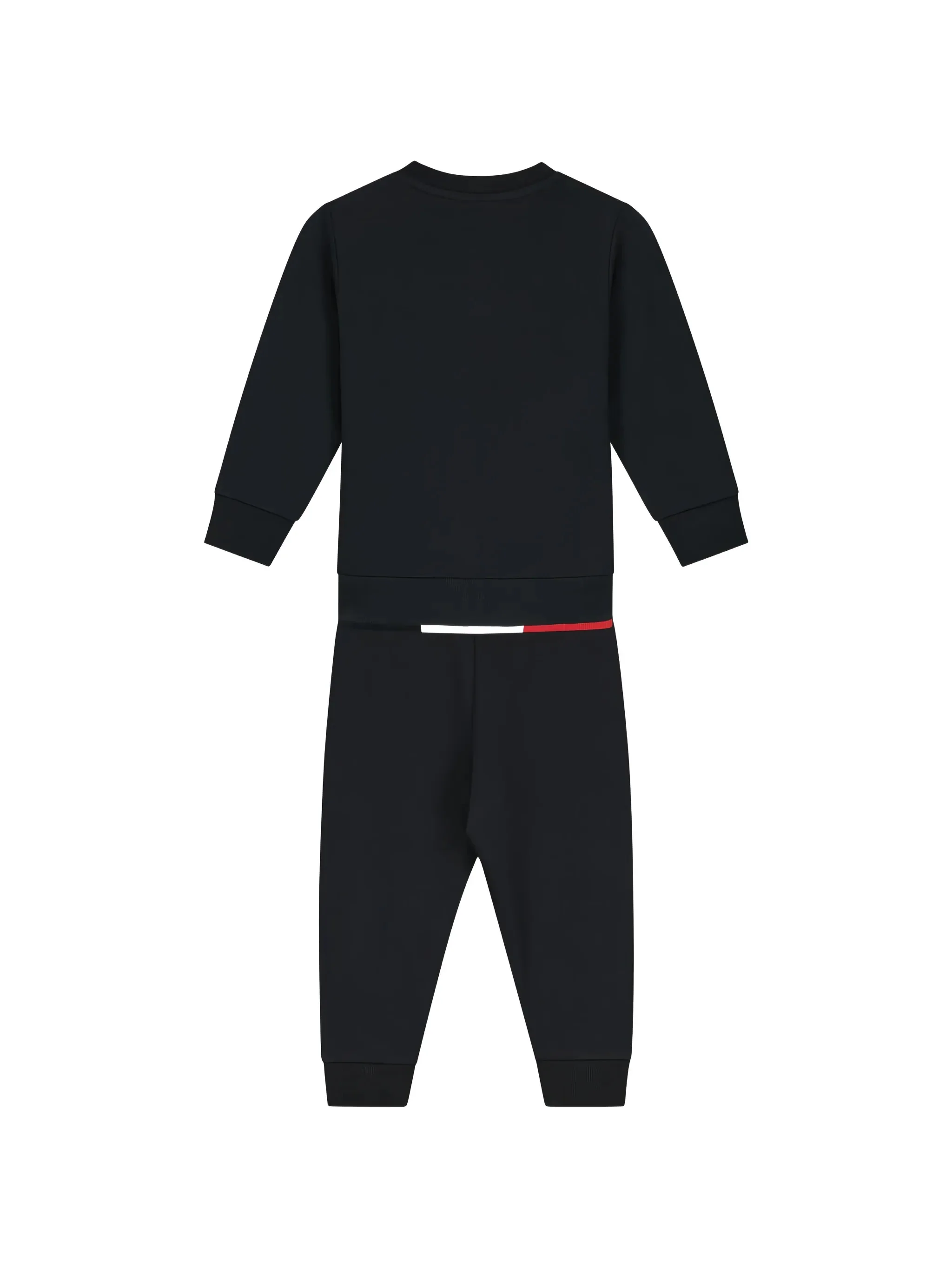 Moncler Kids Kids Stretch Cotton Jersey Sweatshirt & Pants Set with Snap-Shoulder Closure and Tricolor Rib Hem - Image 2